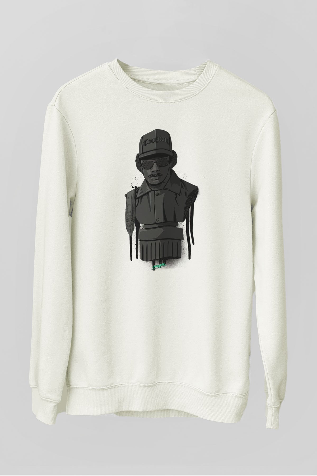 Eazy-E Beyaz Unisex Sweatshirt