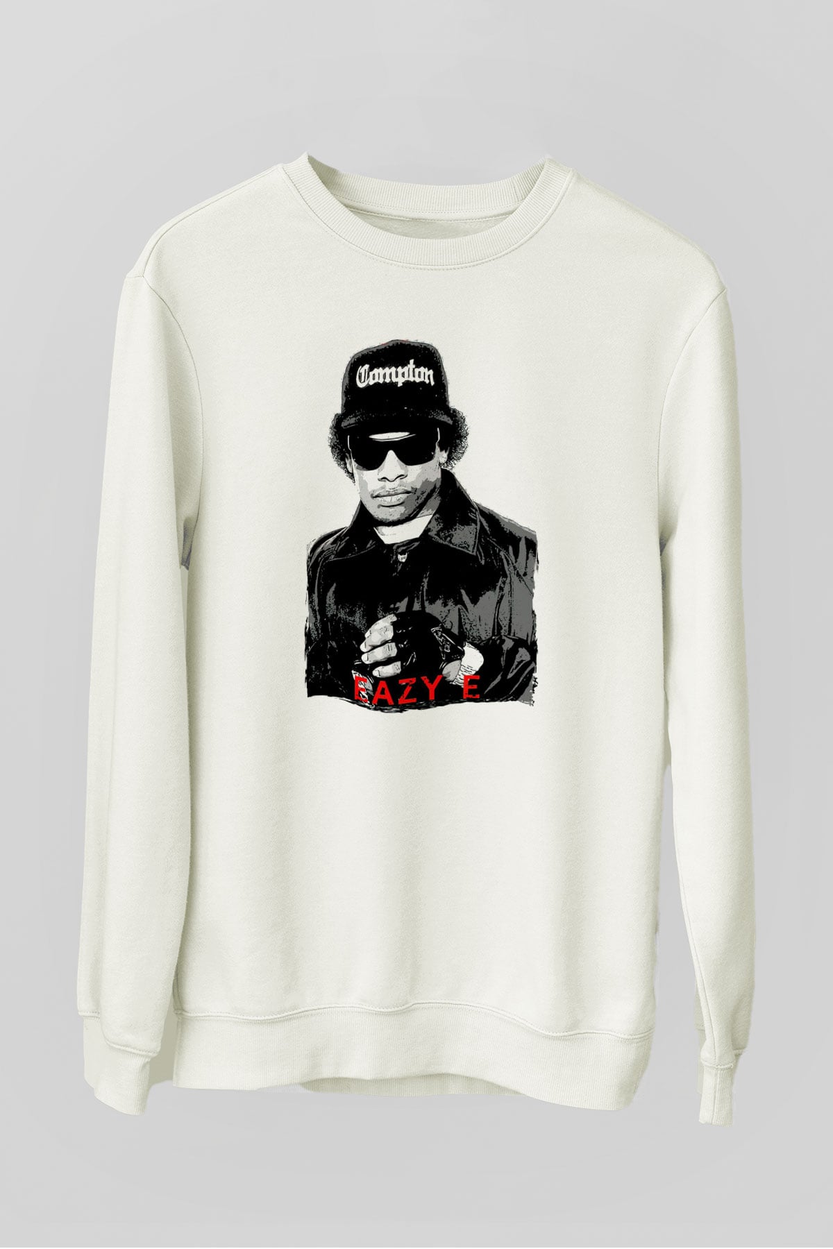 Eazy-E Beyaz Unisex Sweatshirt
