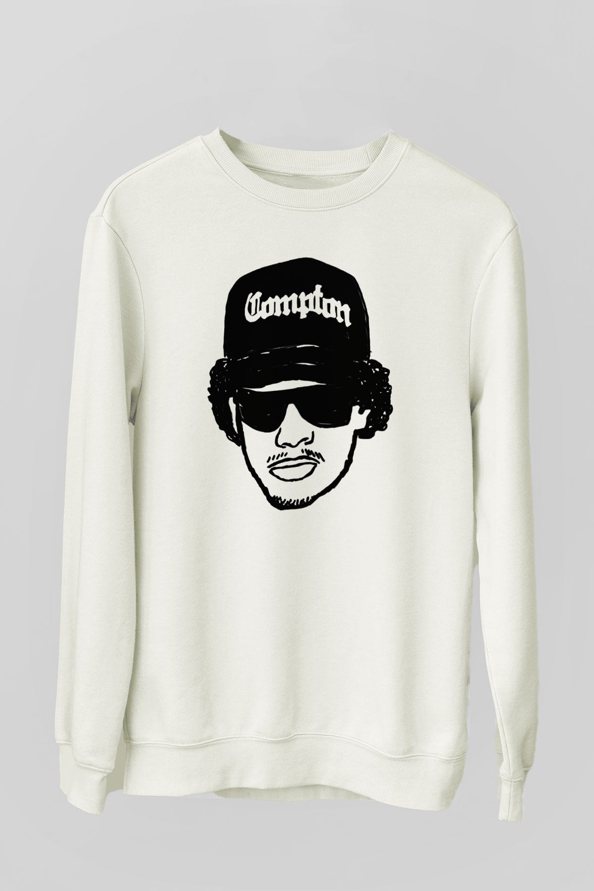 Eazy-E Beyaz Unisex Sweatshirt