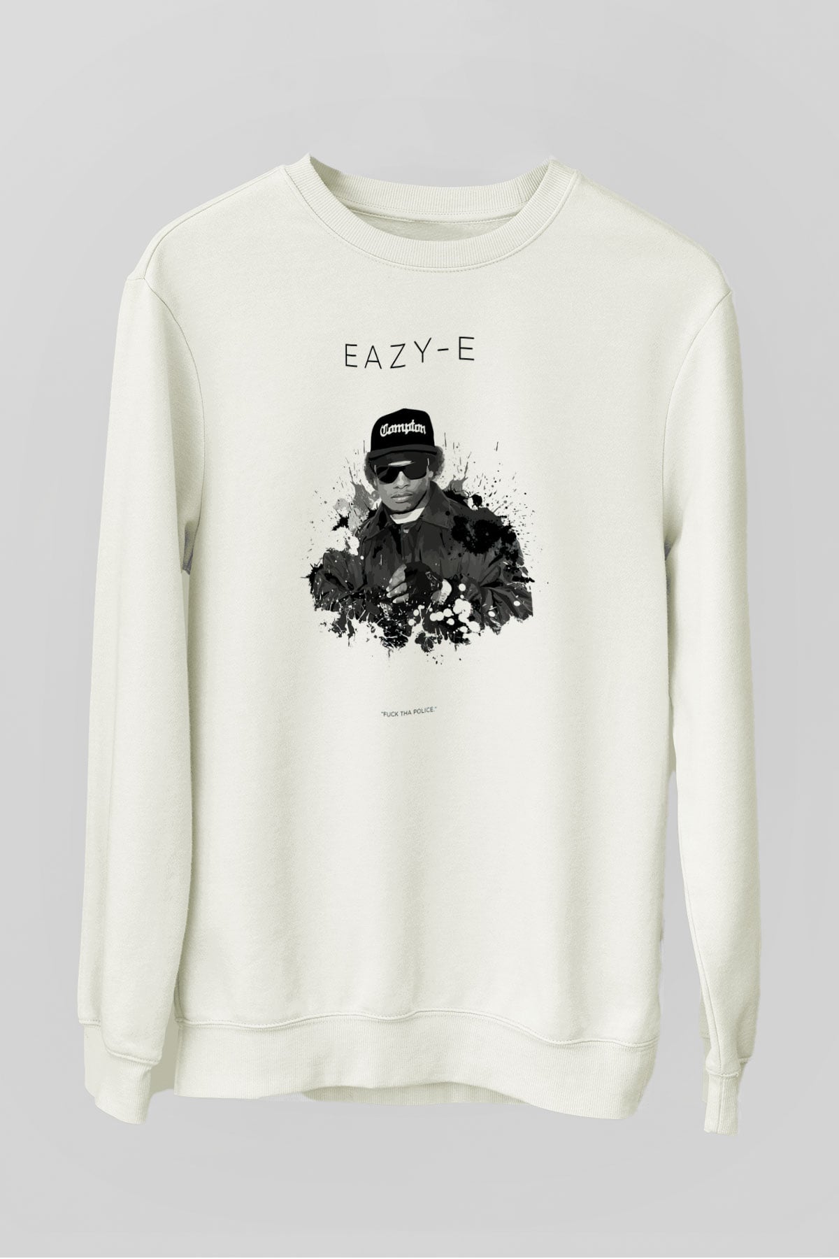 Eazy-E Beyaz Unisex Sweatshirt