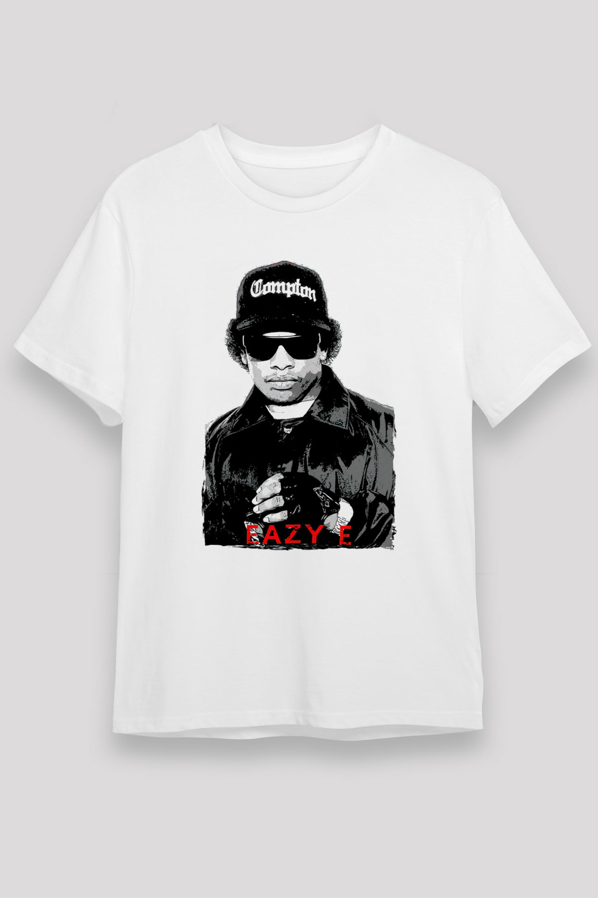 Eazy-E Beyaz Unisex Tişört T-Shirt - TişörtFabrikası