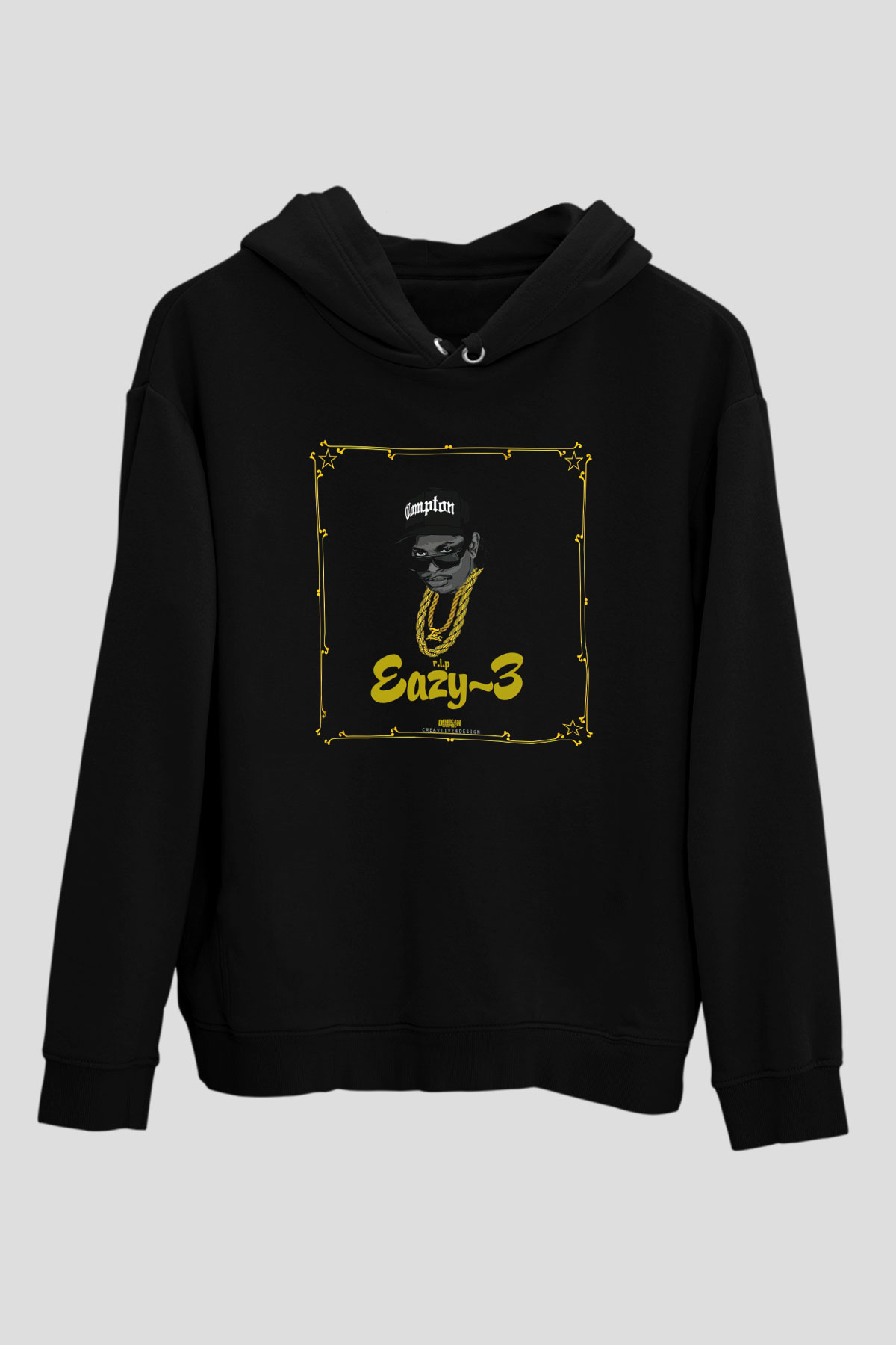 Eazy-E Siyah Unisex Hoodie