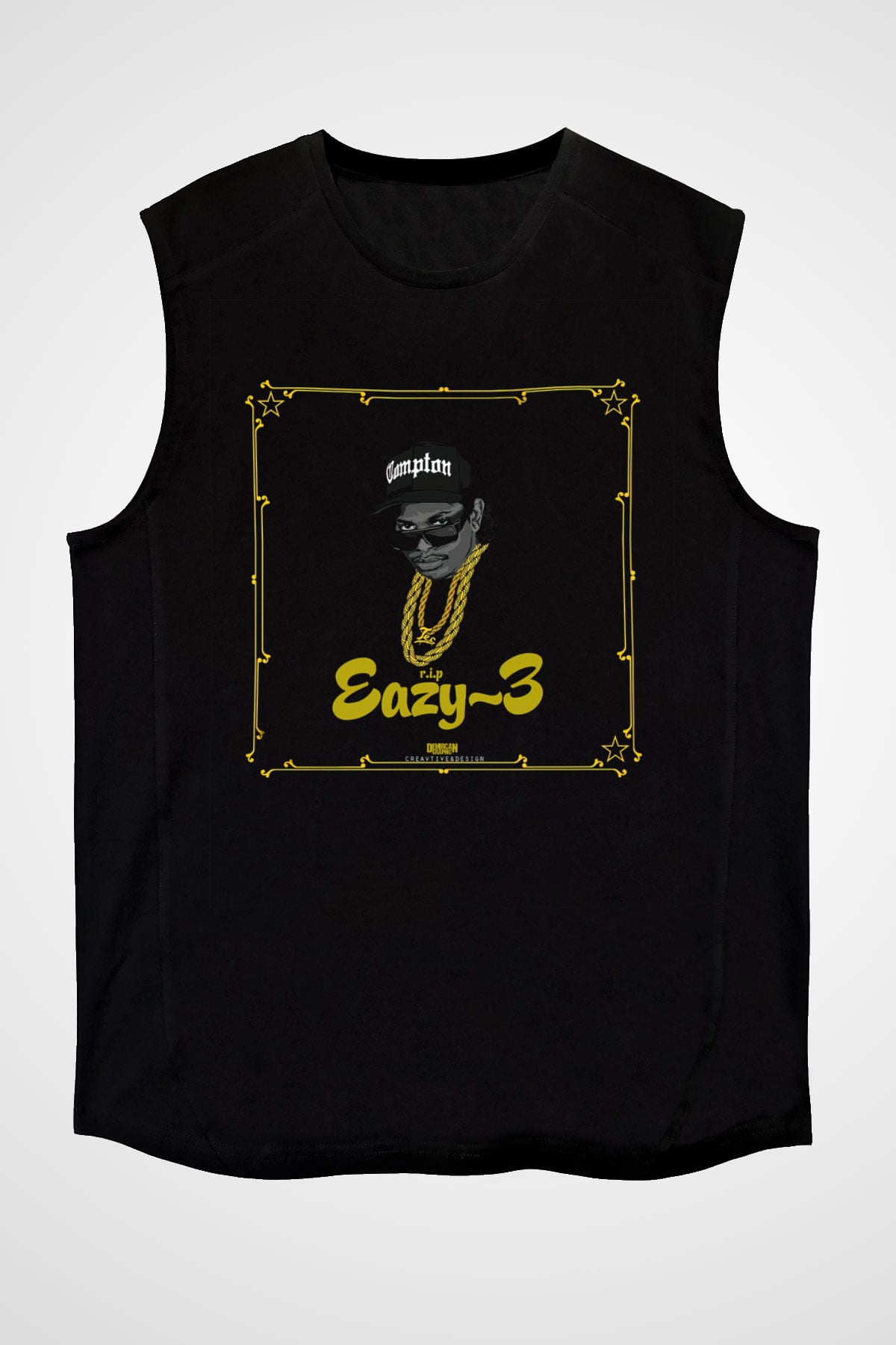 Eazy-E Siyah Unisex Kolsuz Tişört