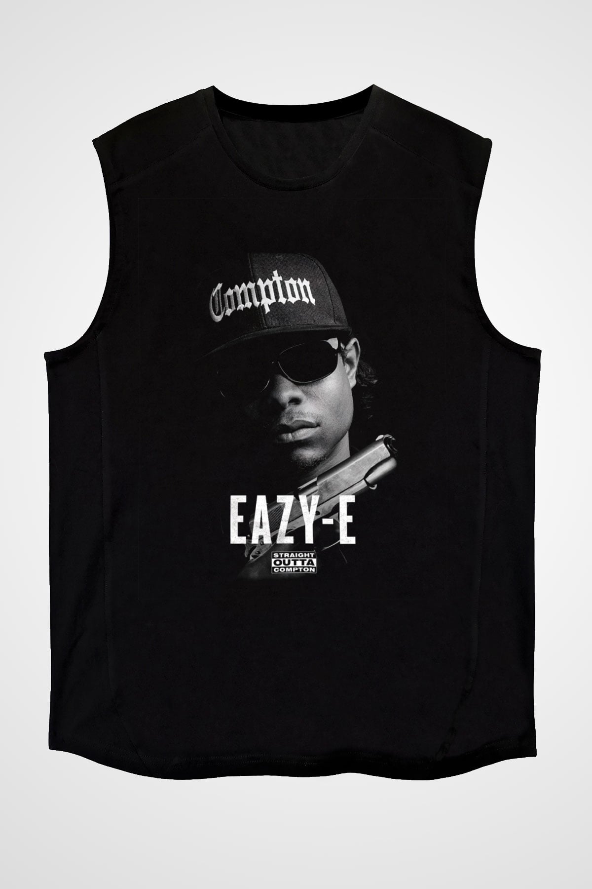 Eazy-E Siyah Unisex Kolsuz Tişört