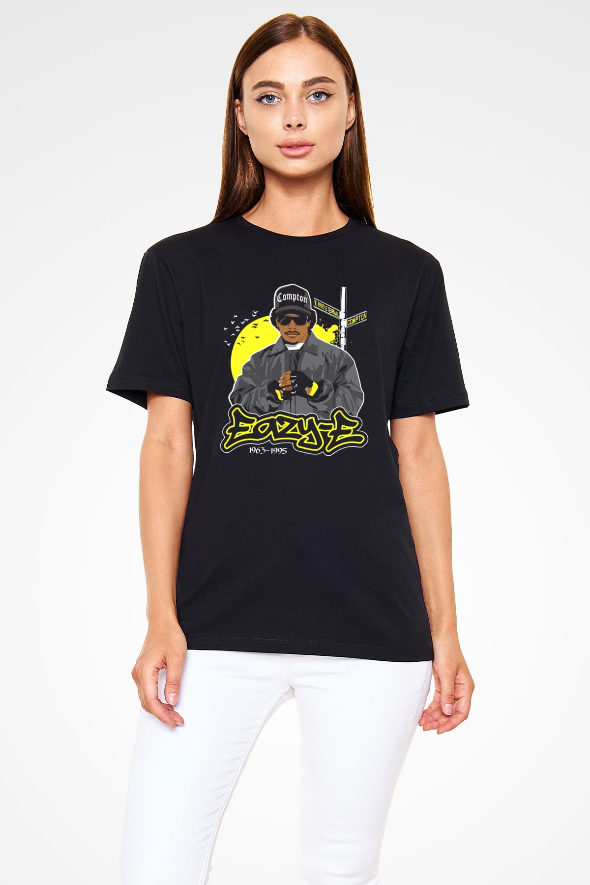 Eazy-E Siyah Unisex Tişört T-Shirt - TişörtFabrikası