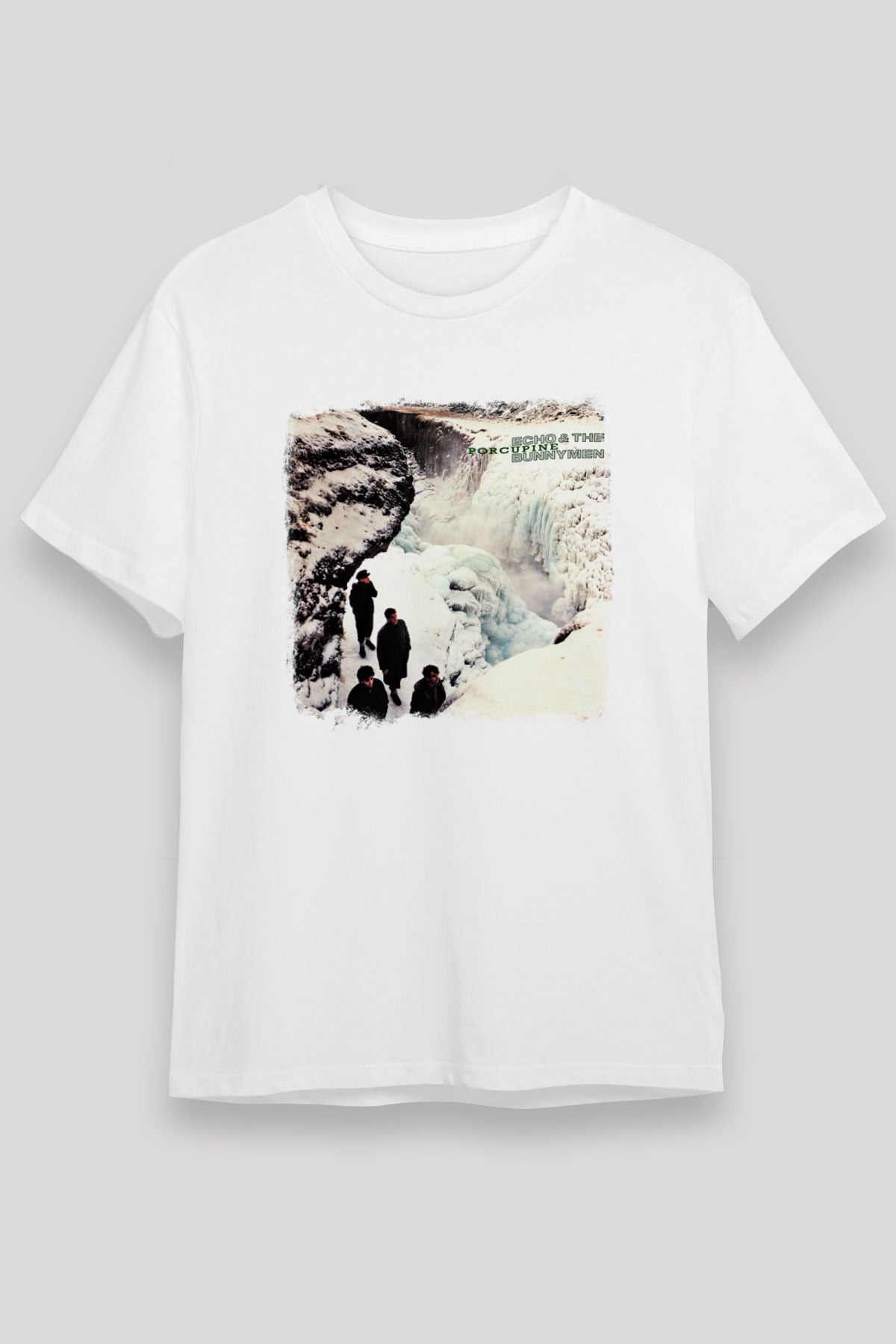 Echo and The Bunnymen Baskılı Unisex Beyaz Tişört