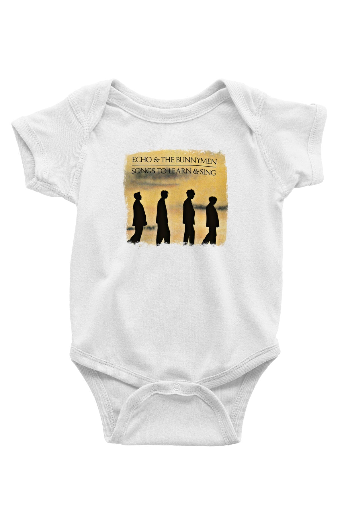 Echo and The Bunnymen Baskılı Unisex Beyaz Bebek Body - Zıbın