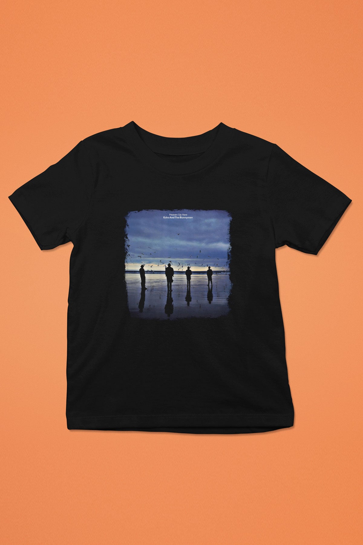 Echo and The Bunnymen Baskılı Unisex Siyah Çocuk Tişört