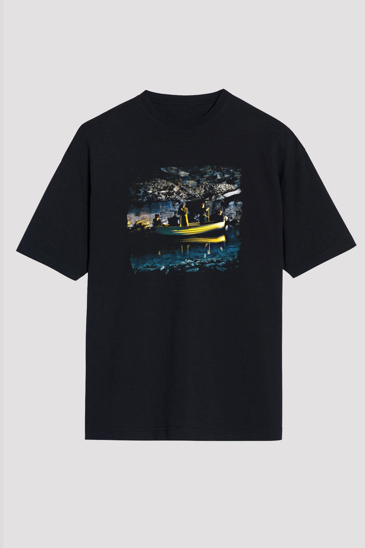 Echo and The Bunnymen Baskılı Unisex Siyah Oversize Tişört