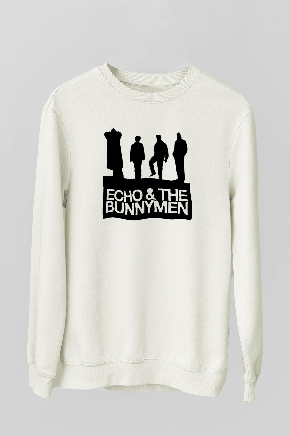 Echo and the Bunnymen Beyaz Unisex Sweatshirt