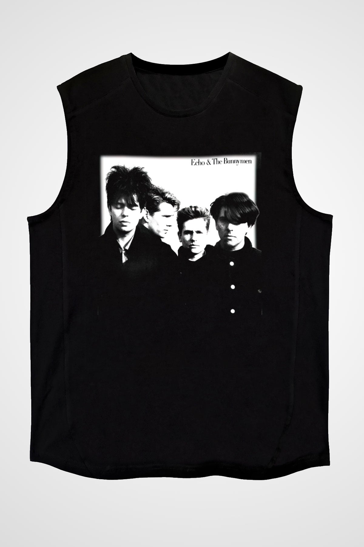 Echo and the Bunnymen Siyah Unisex Kolsuz Tişört