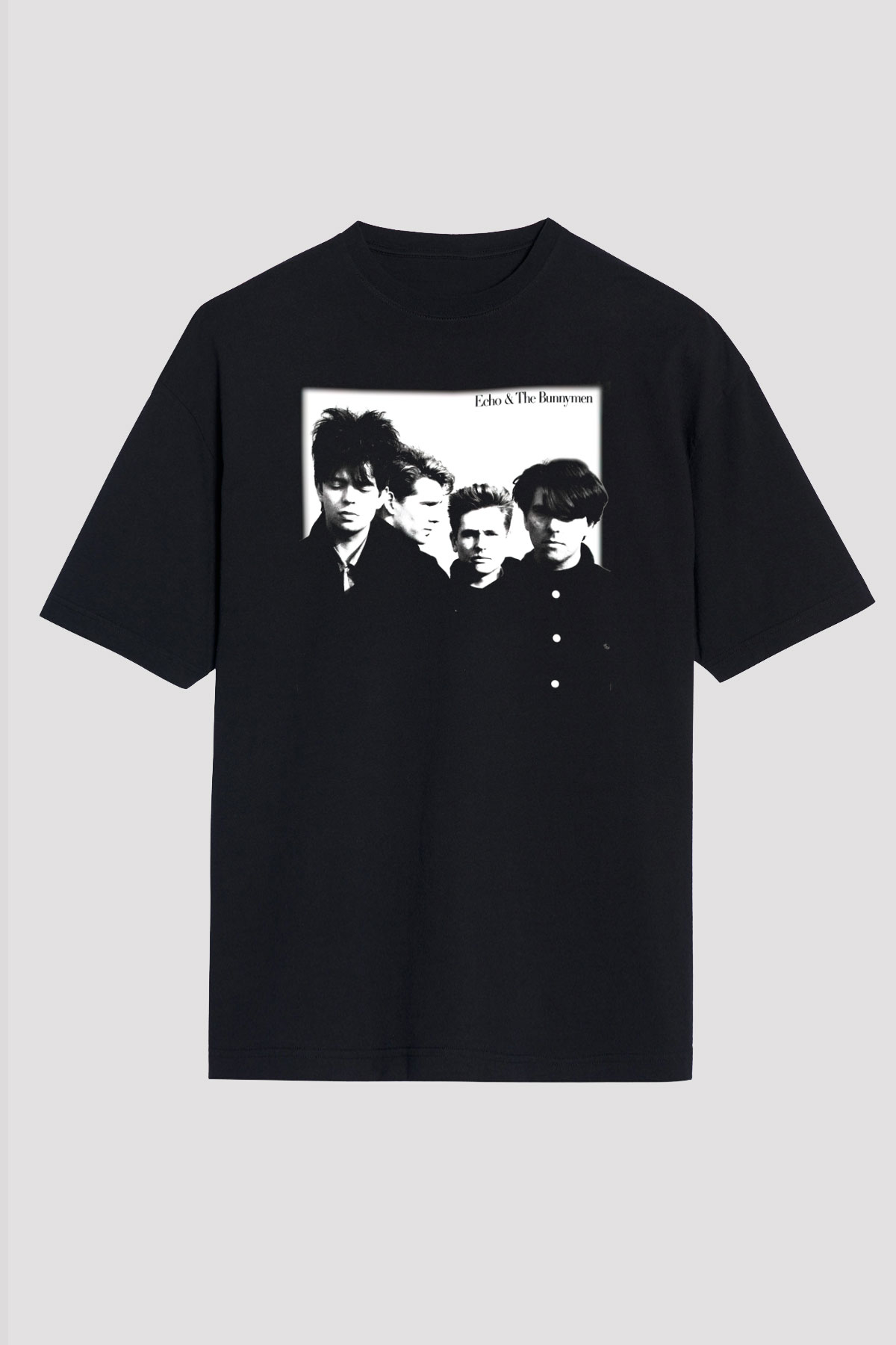 Echo and the Bunnymen Siyah Unisex Oversize Tişört T-Shirt