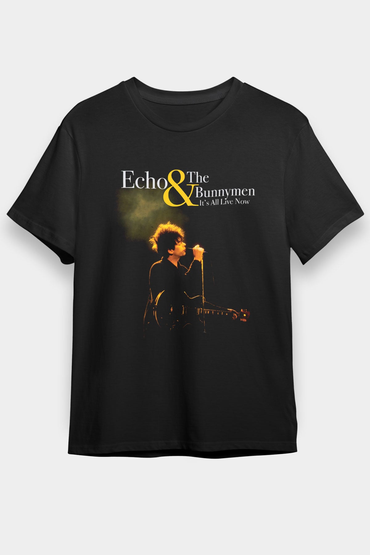 Echo and the Bunnymen Siyah Unisex Tişört T-Shirt - TişörtFabrikası