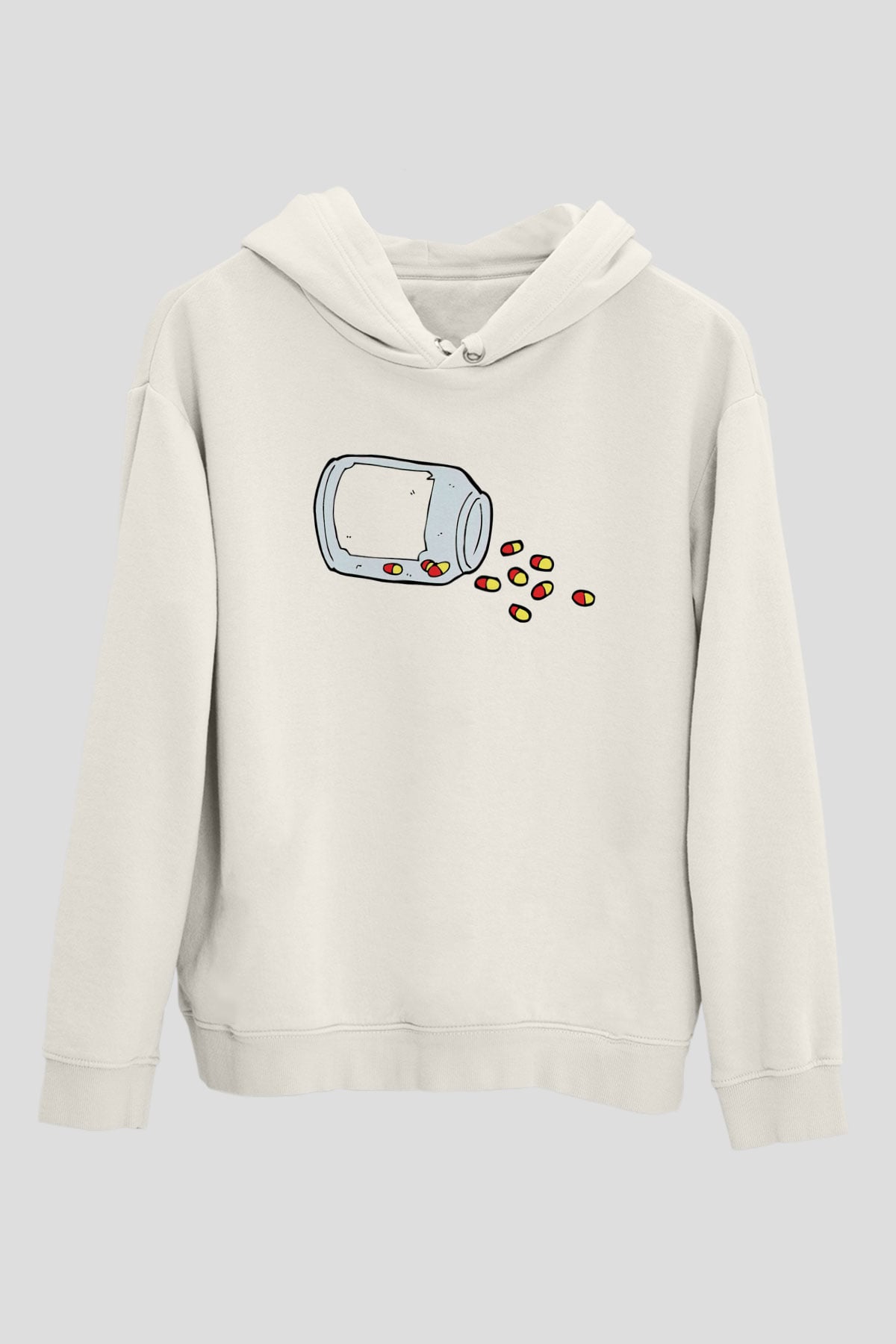 Eczacı Beyaz Unisex Hoodie