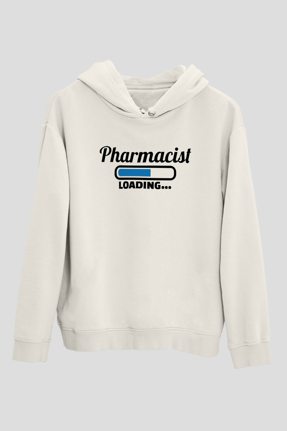 Eczacı Beyaz Unisex Kapüşonlu Sweatshirt