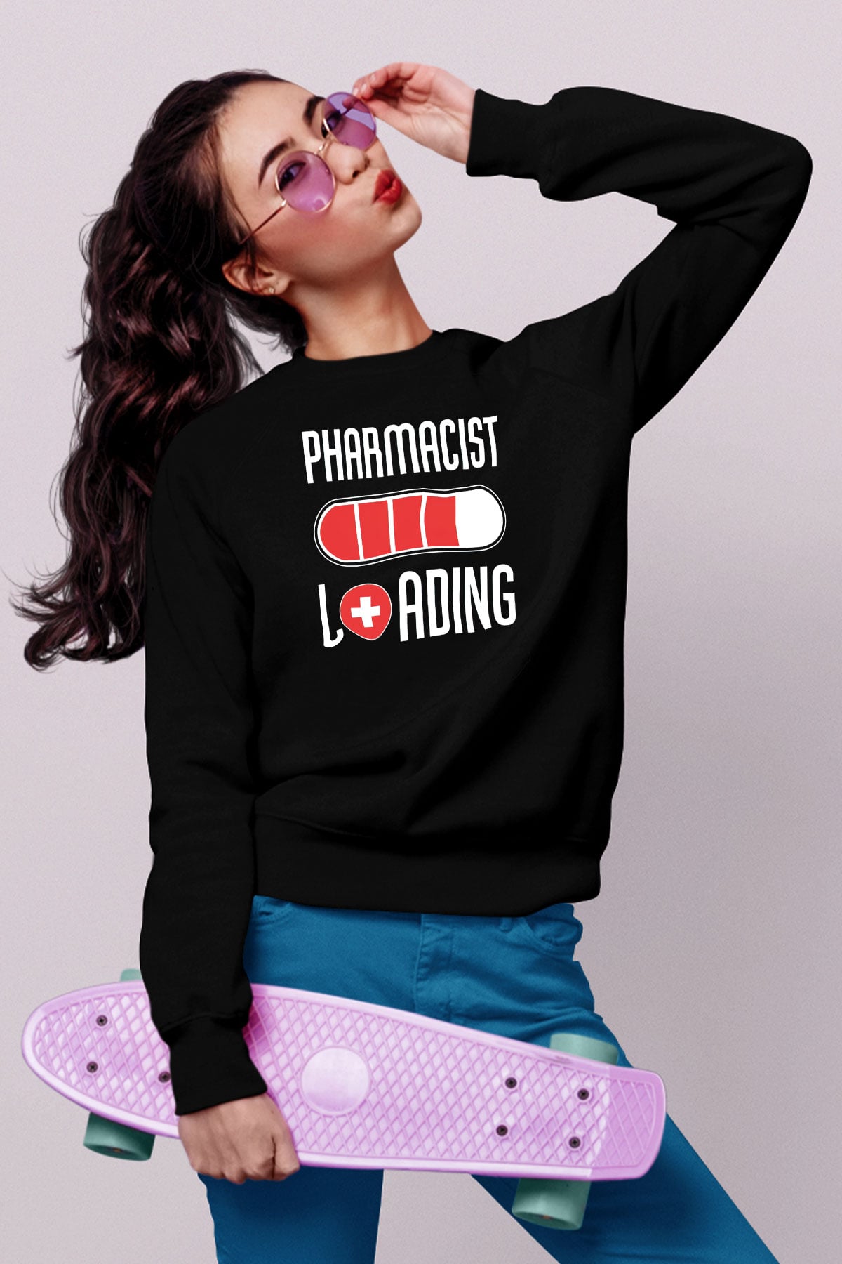 Eczacı Siyah Unisex Sweatshirt