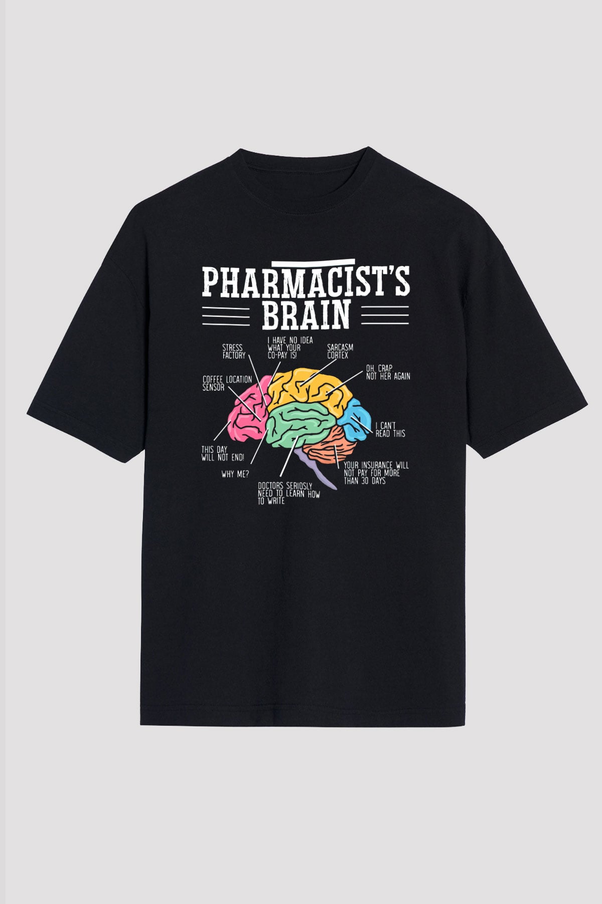 Eczacı Siyah Unisex Tişört T-Shirt - TişörtFabrikası