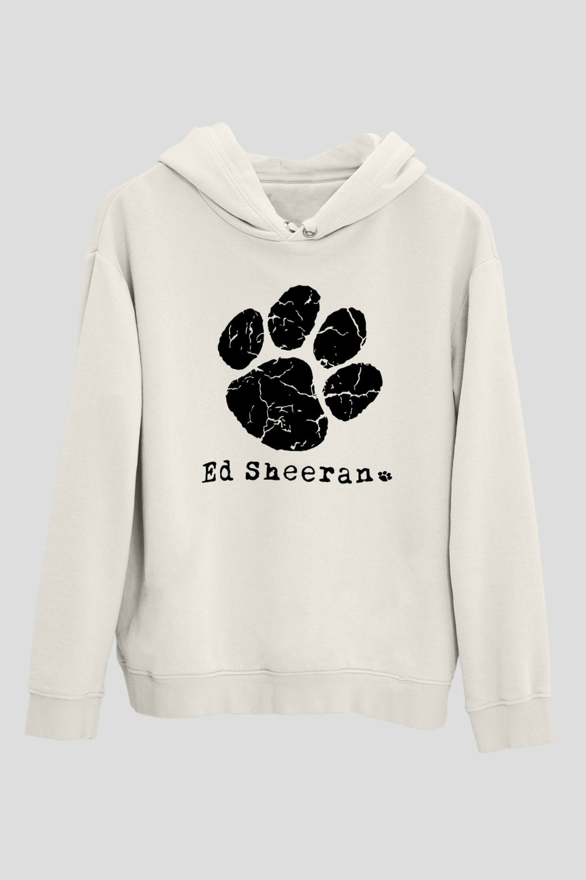 Ed Sheeran Beyaz Unisex Kapşonlu Sweatshirt