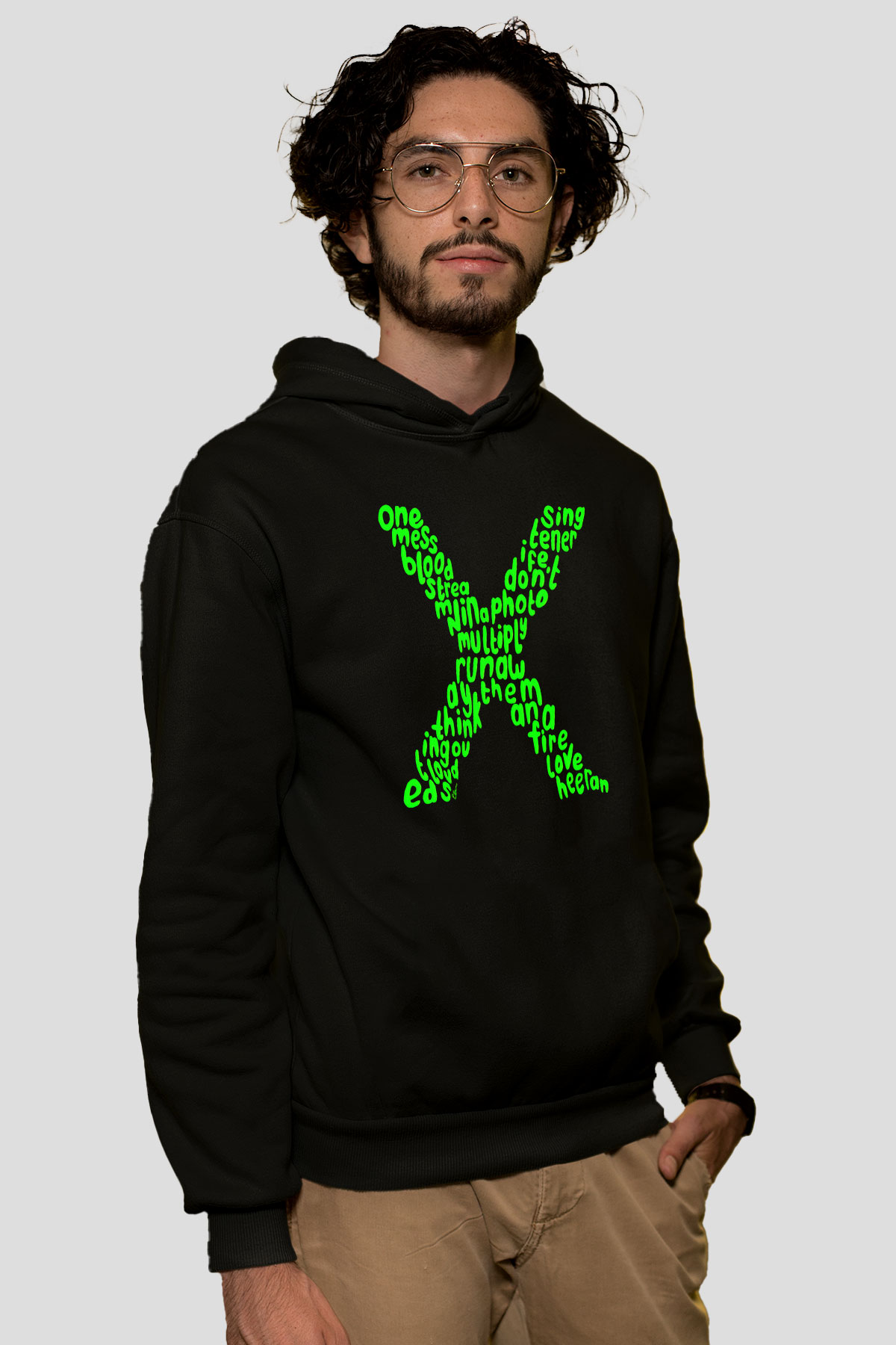 Ed Sheeran Siyah Unisex Hoodie