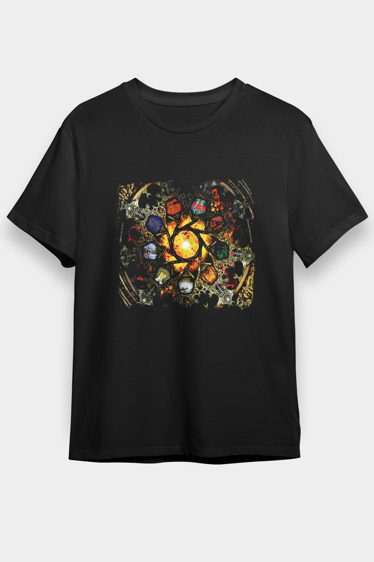 Edge of Sanity Baskılı Unisex Siyah Tişört