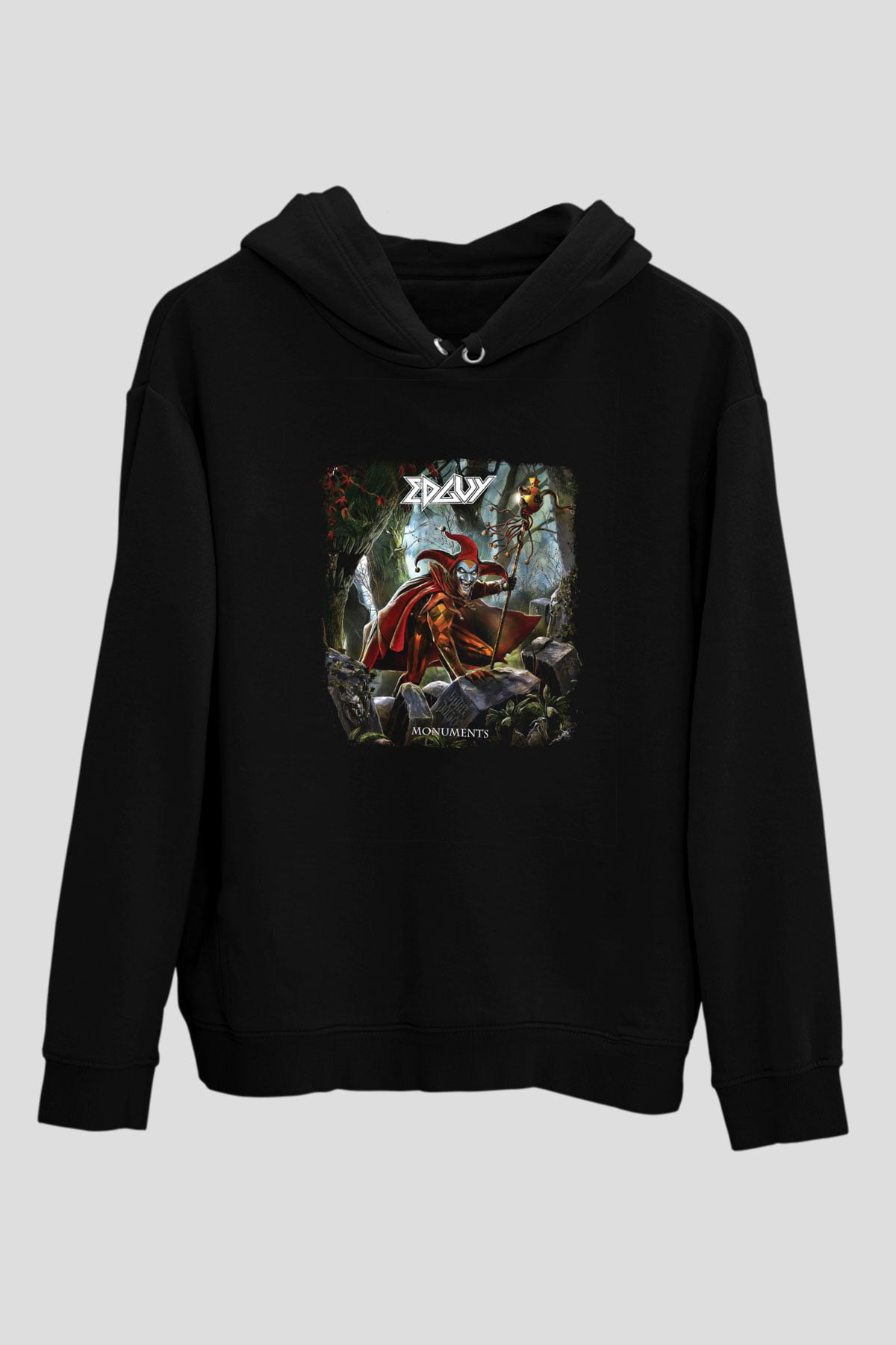 Edguy Baskılı Unisex Siyah Hoodie