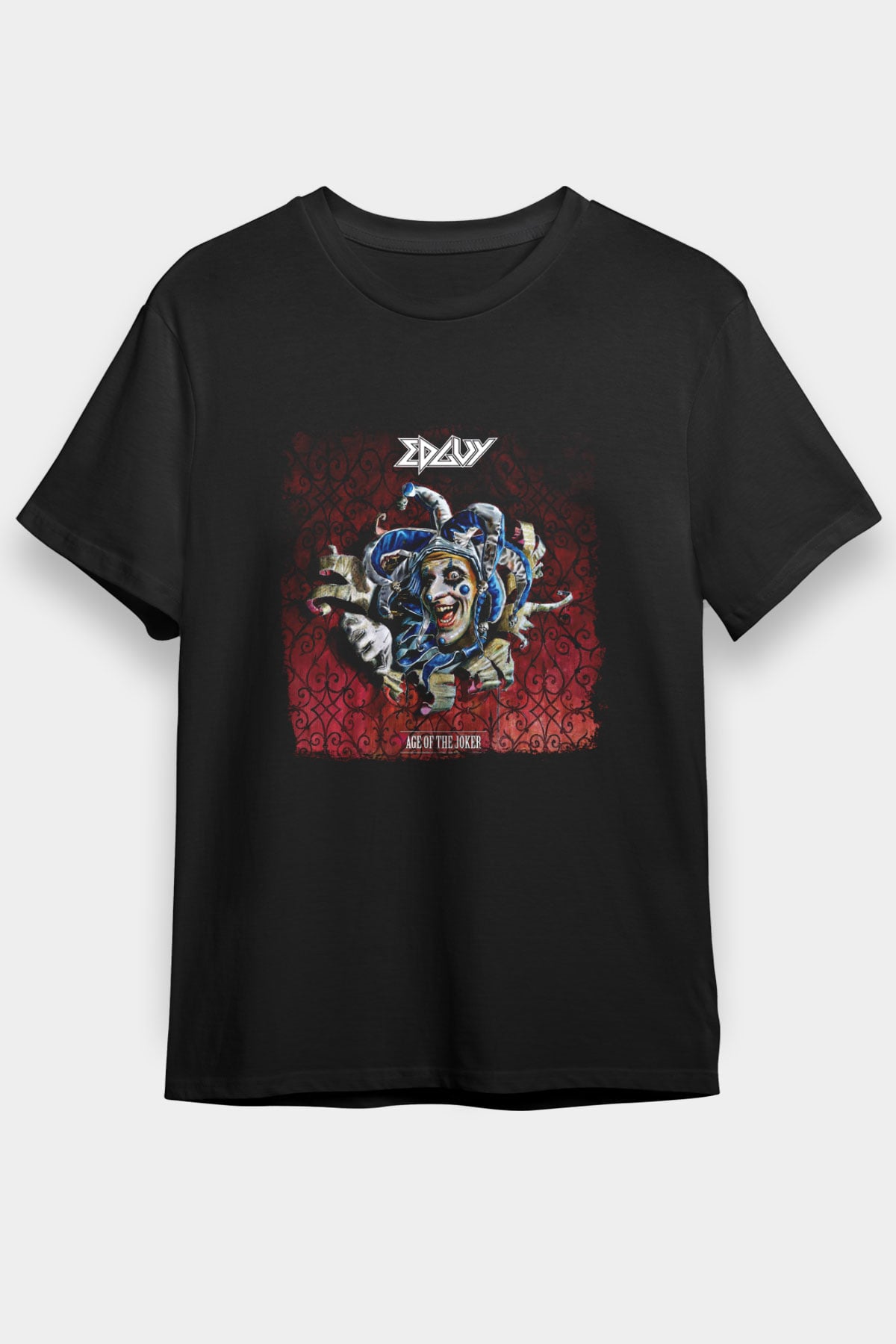 Edguy Baskılı Unisex Siyah Tişört