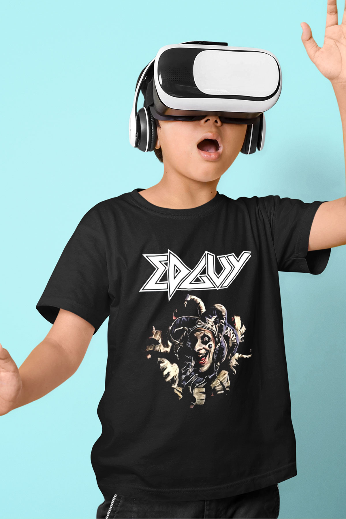 Edguy Siyah Unisex Çocuk Tişört