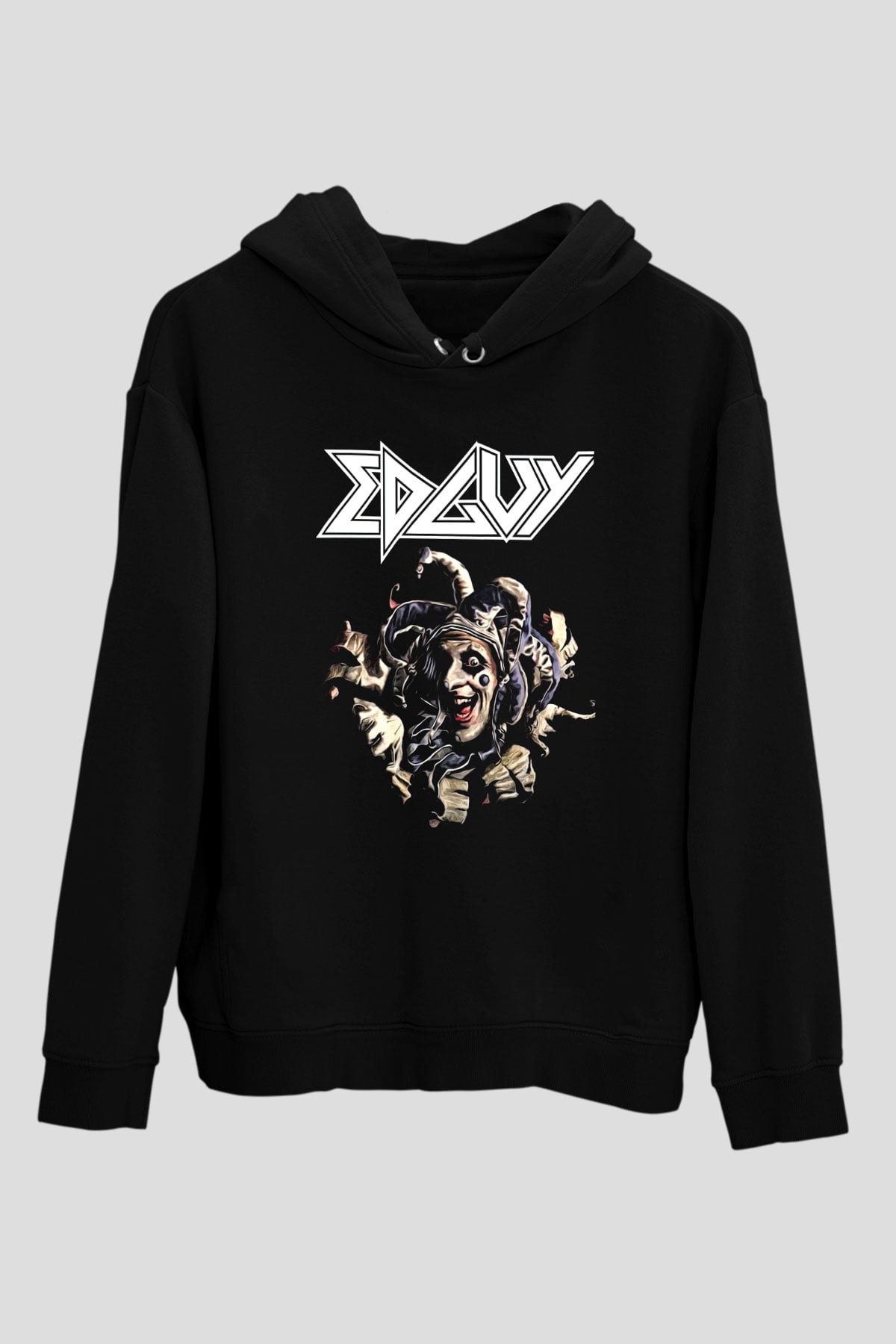 Edguy Siyah Unisex Kapüşonlu Sweatshirt