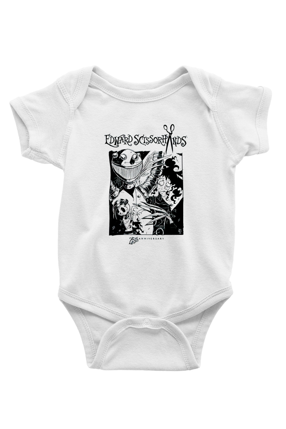 Edward Scissorhands Beyaz Bebek Body - Zıbın