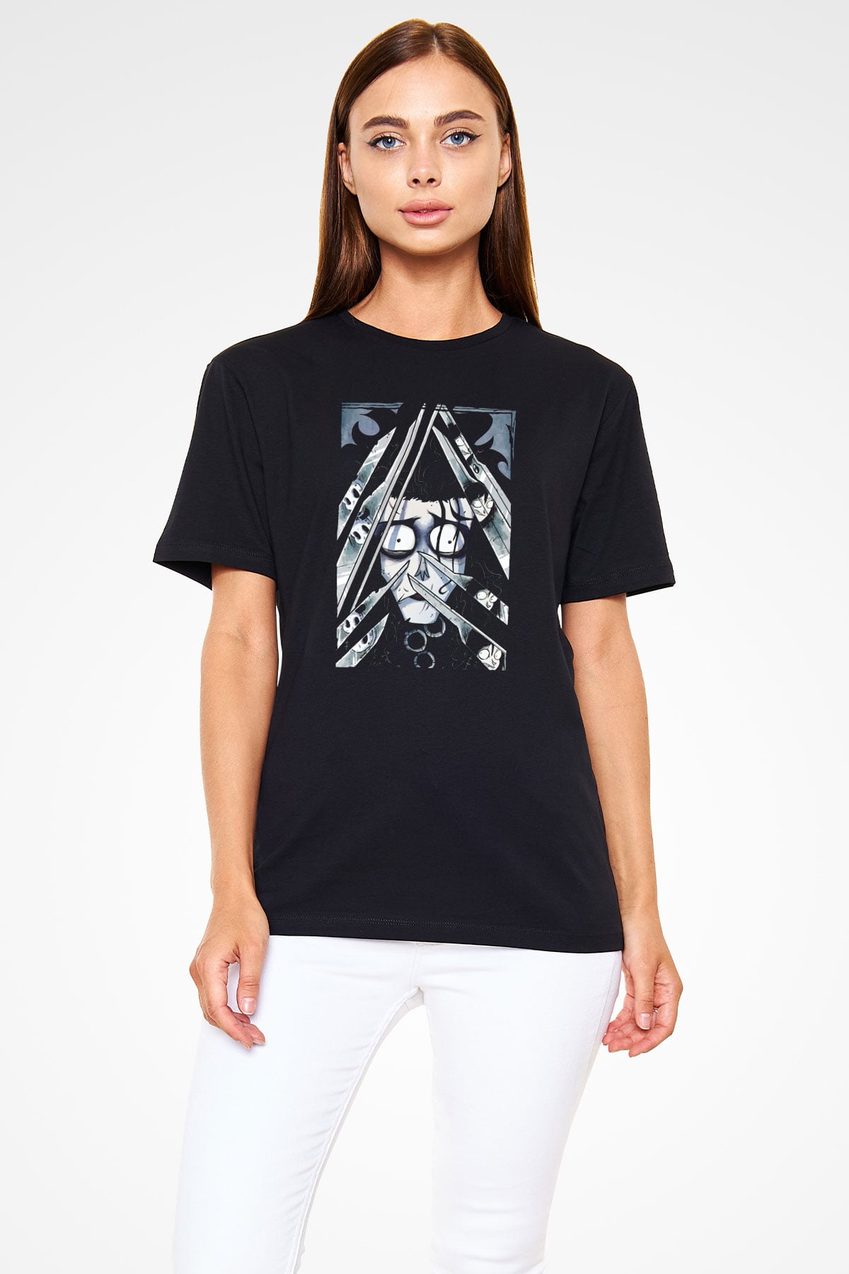 Edward Scissorhands Siyah Unisex Tişört
