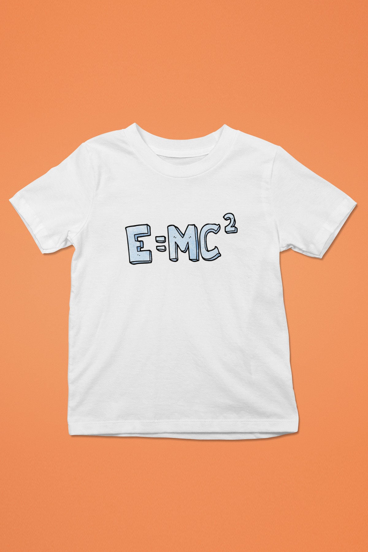 Einstein Baskılı Beyaz Unisex Çocuk Tişört