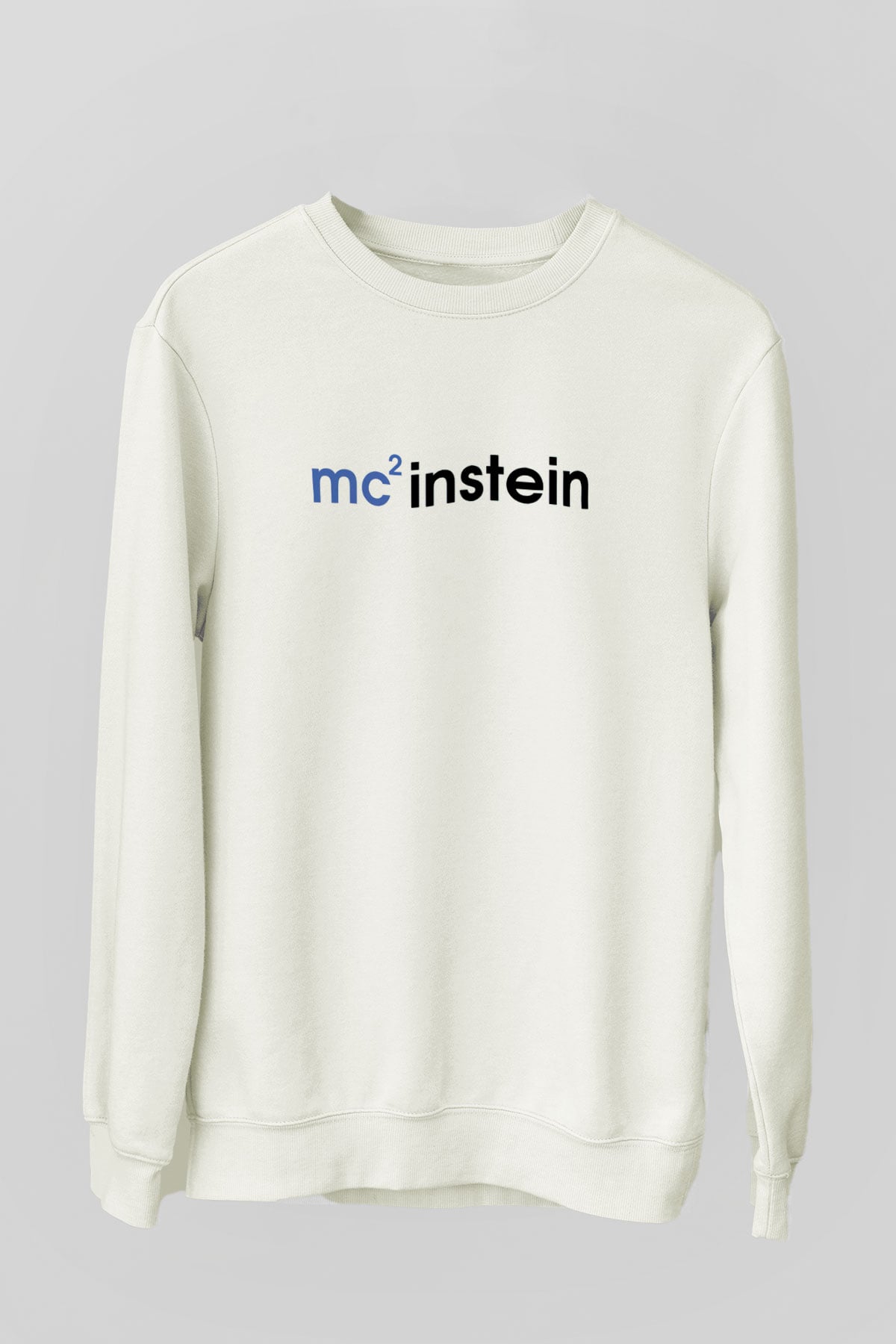 Einstein Beyaz Unisex Sweatshirt