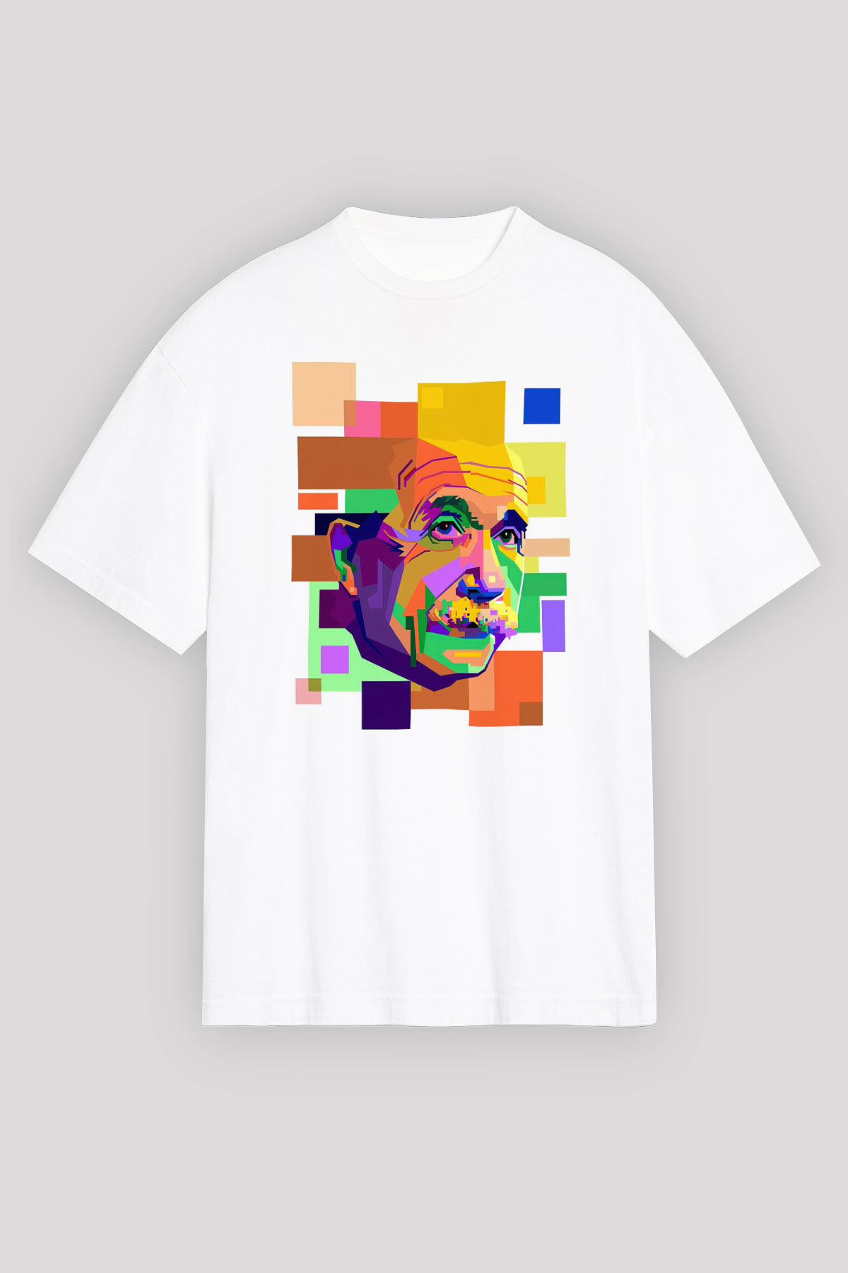 Einstein Beyaz Unisex Tişört T-Shirt - TişörtFabrikası