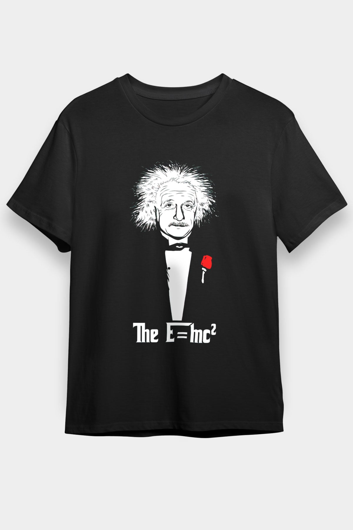 Einstein Siyah Unisex Tişört T-Shirt - TişörtFabrikası