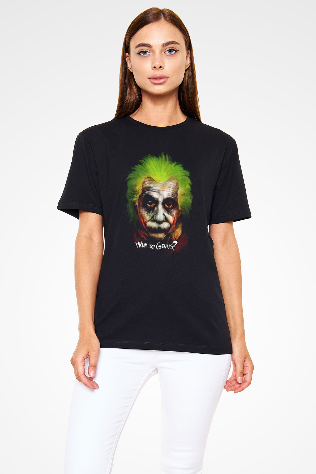 Einstein Siyah Unisex Tişört T-Shirt - TişörtFabrikası