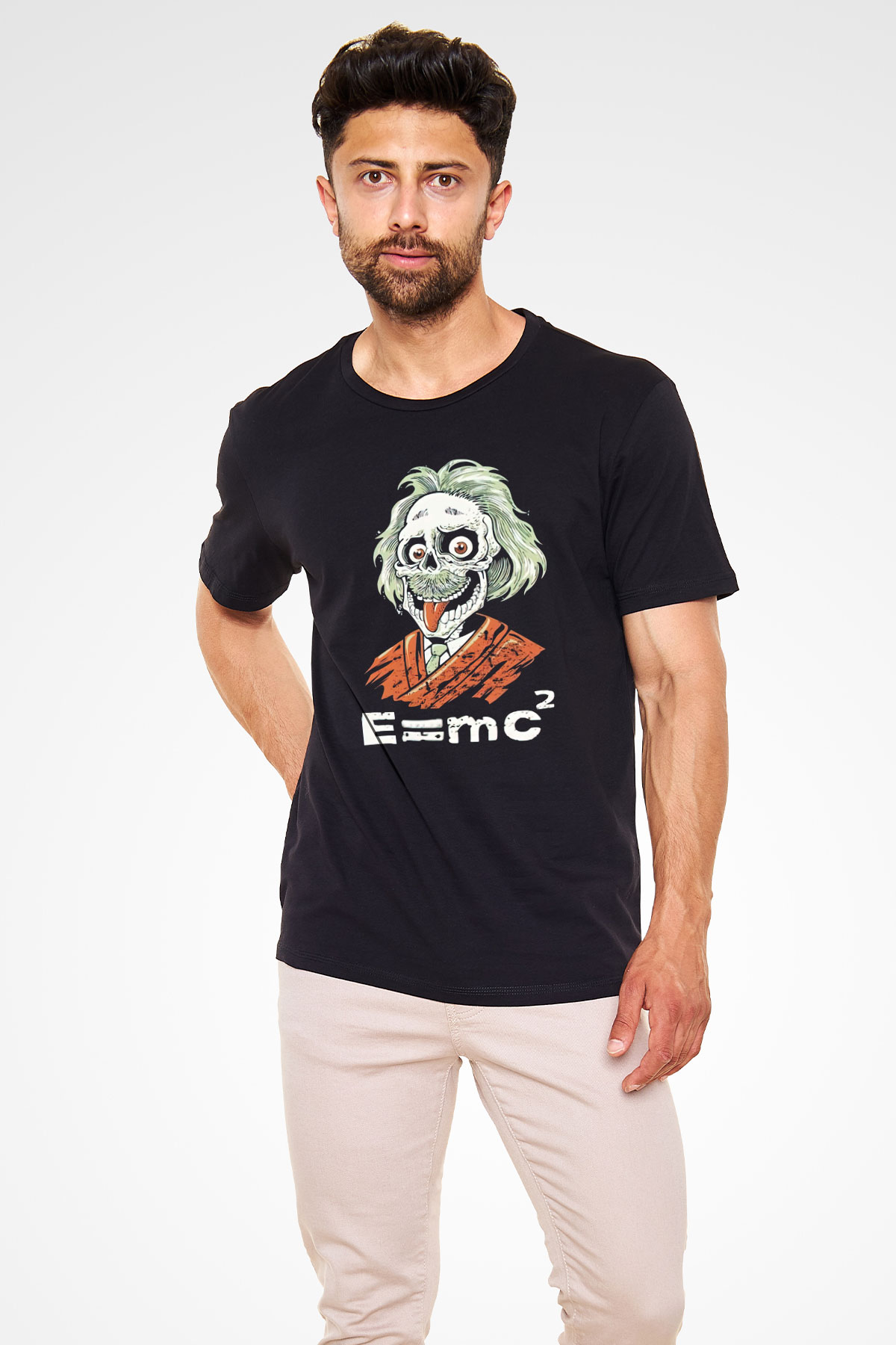 Einstein Siyah Unisex Tişört T-Shirt - TişörtFabrikası