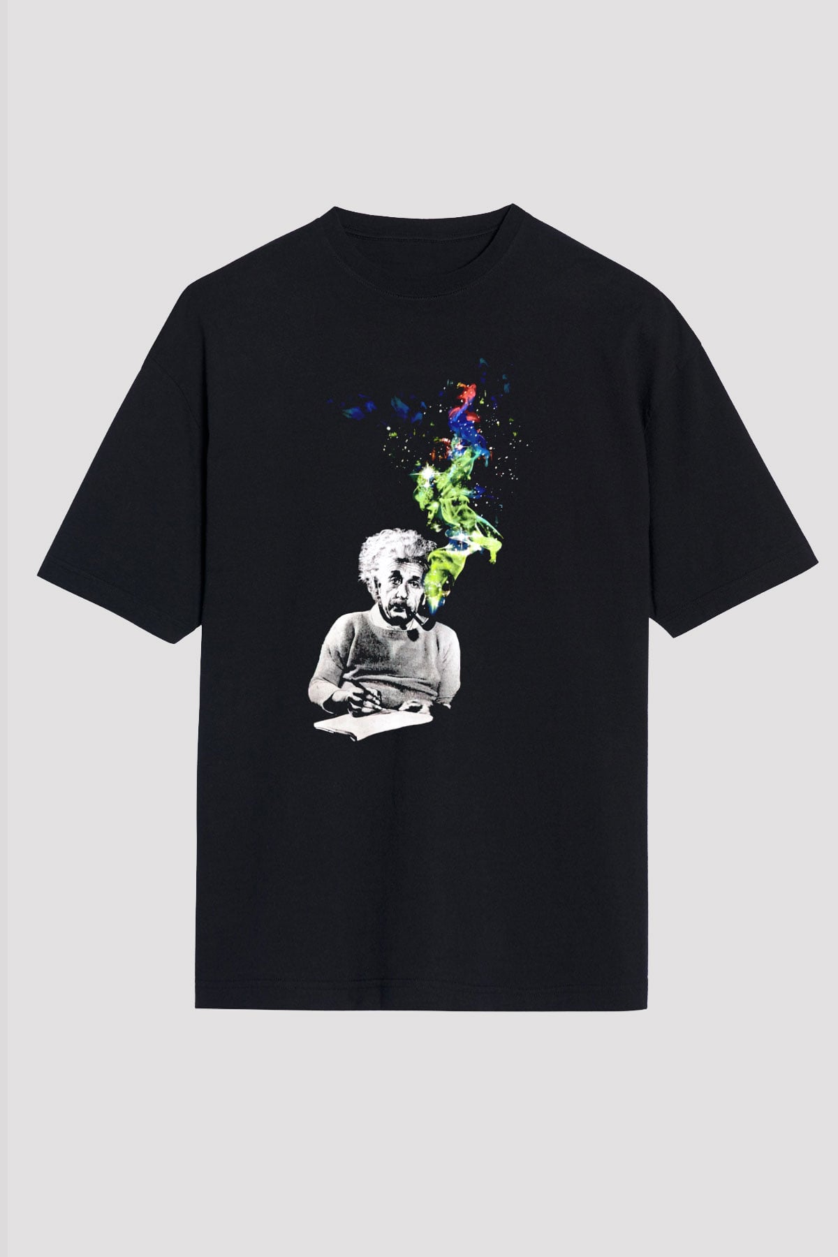 Einstein Siyah Unisex Tişört T-Shirt - TişörtFabrikası
