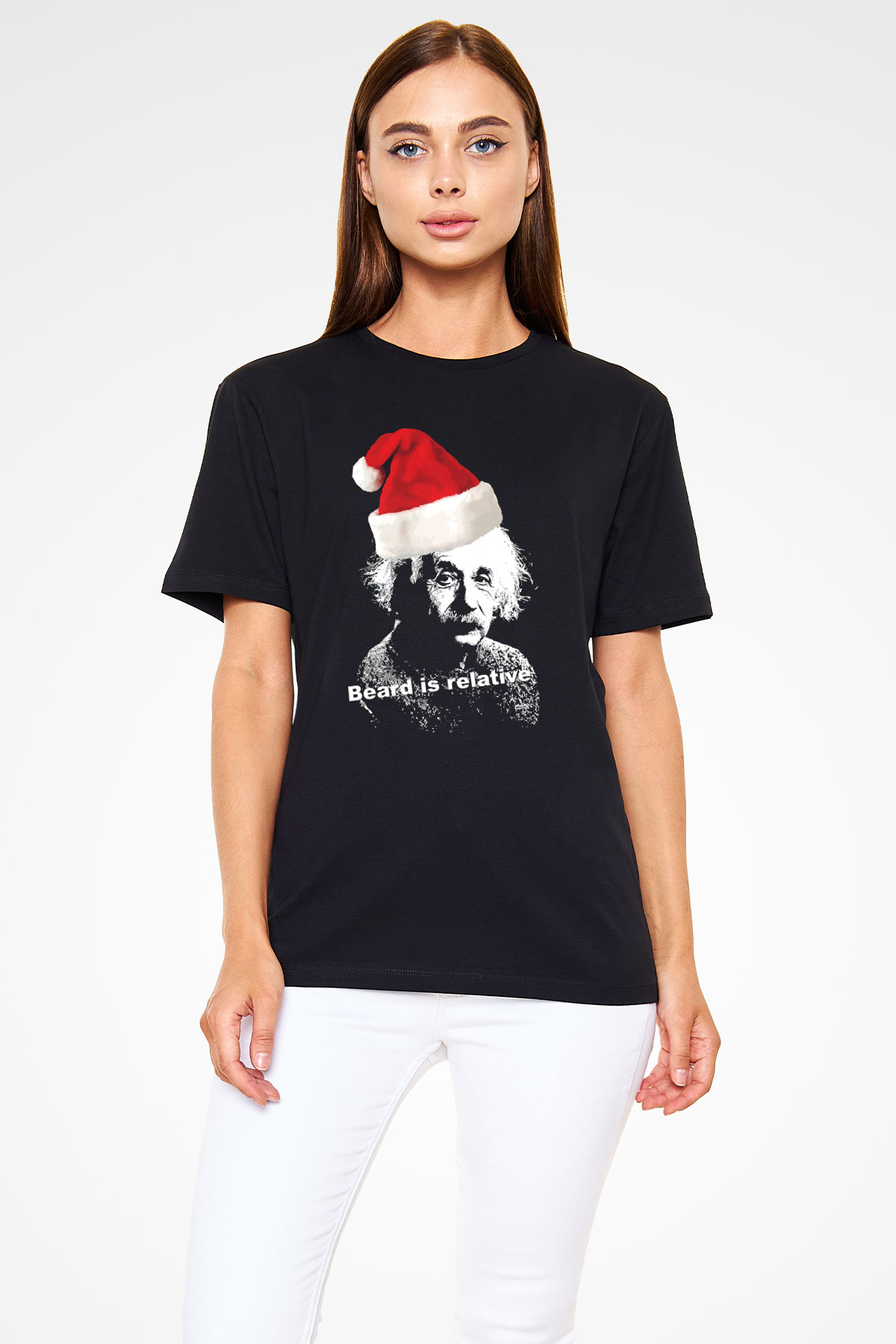 Einstein Siyah Unisex Tişört T-Shirt - TişörtFabrikası