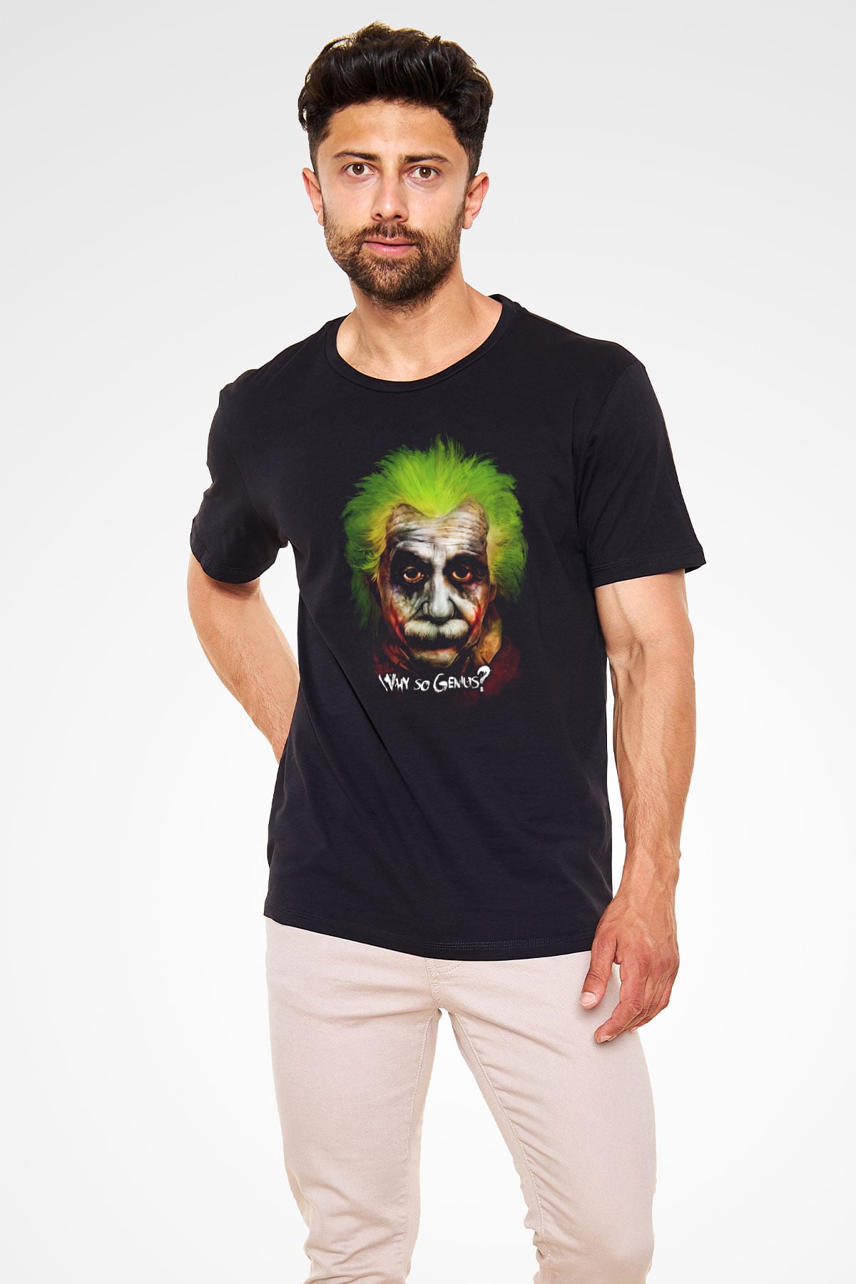 Einstein Siyah Unisex Tişört T-Shirt - TişörtFabrikası