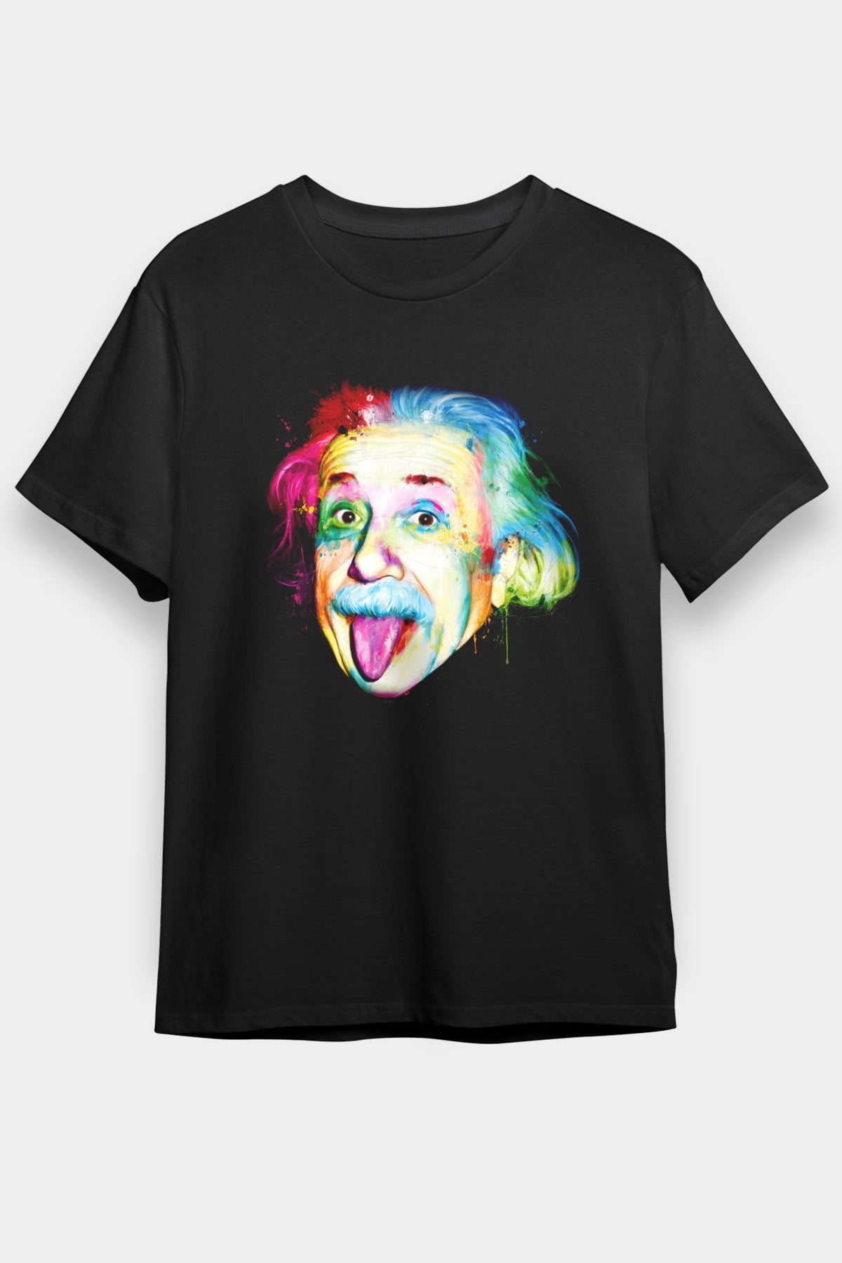 Einstein Siyah Unisex Tişört T-Shirt - TişörtFabrikası