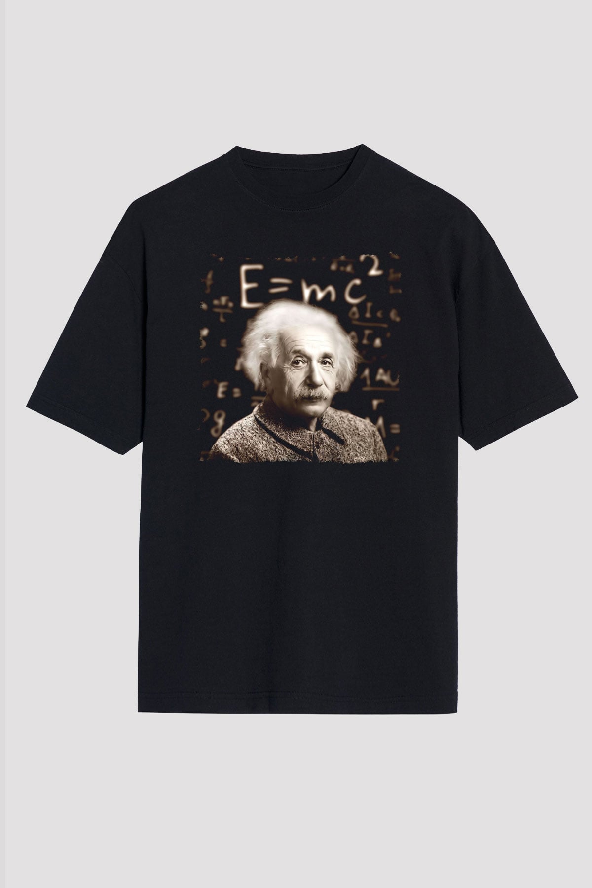 Einstein Siyah Unisex Tişört T-Shirt - TişörtFabrikası
