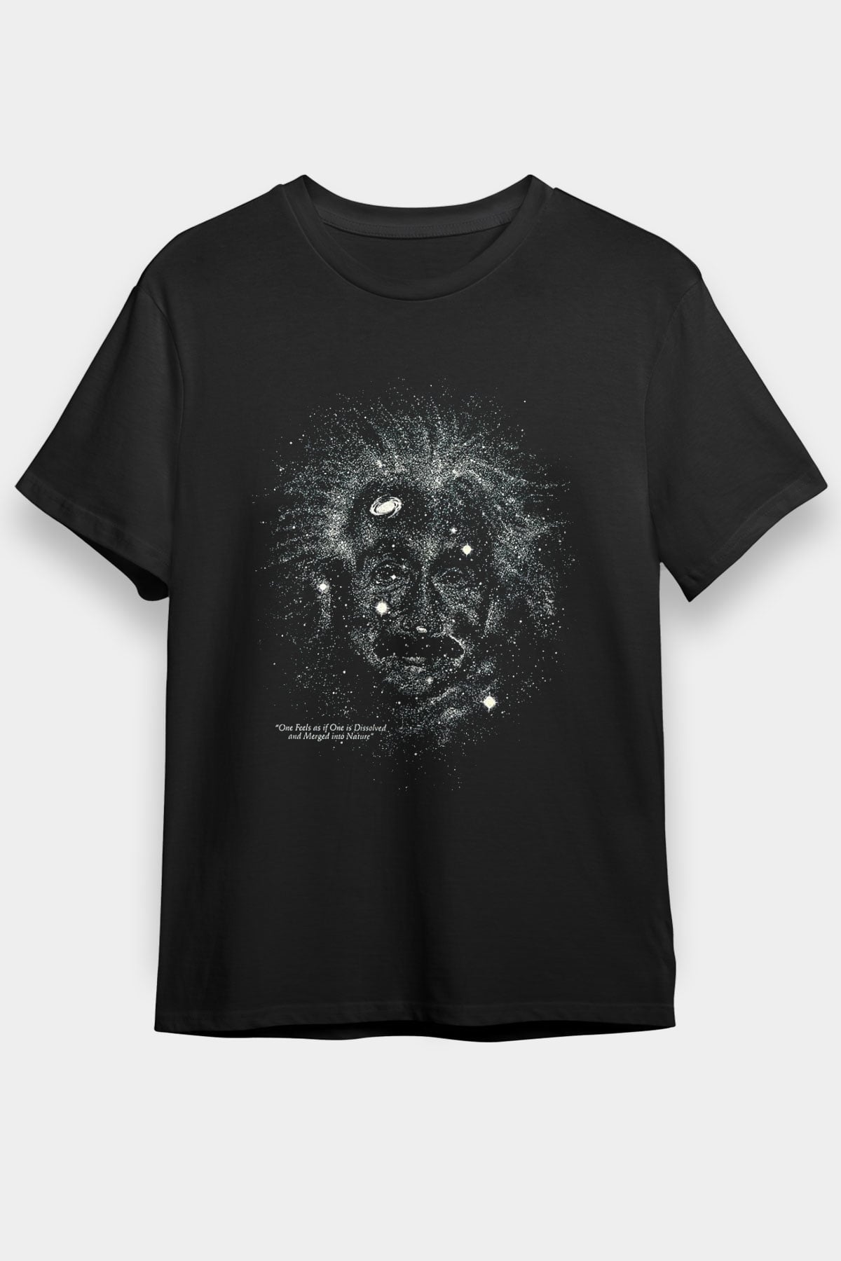 Einstein Siyah Unisex Tişört T-Shirt - TişörtFabrikası