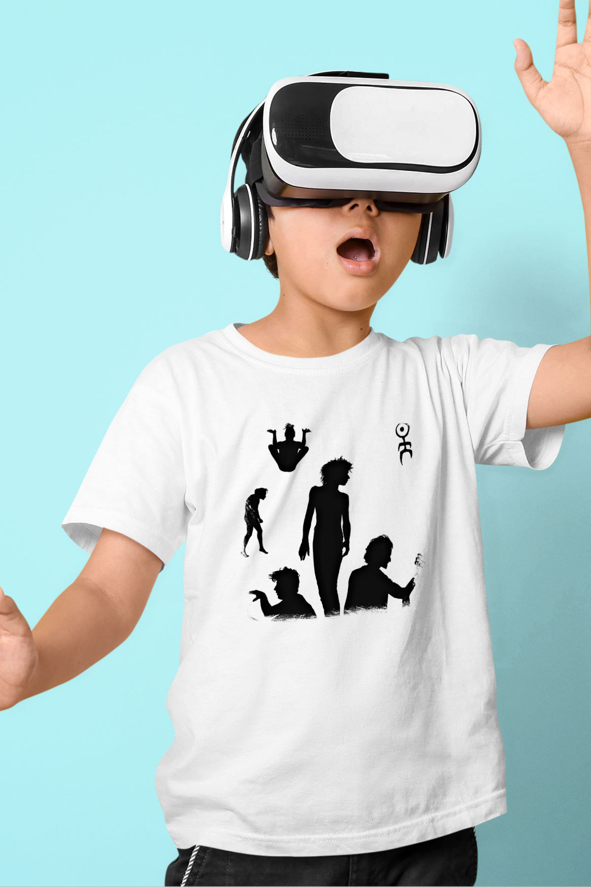 Einstürzende Neubauten Baskılı Unisex Beyaz Çocuk Tişört