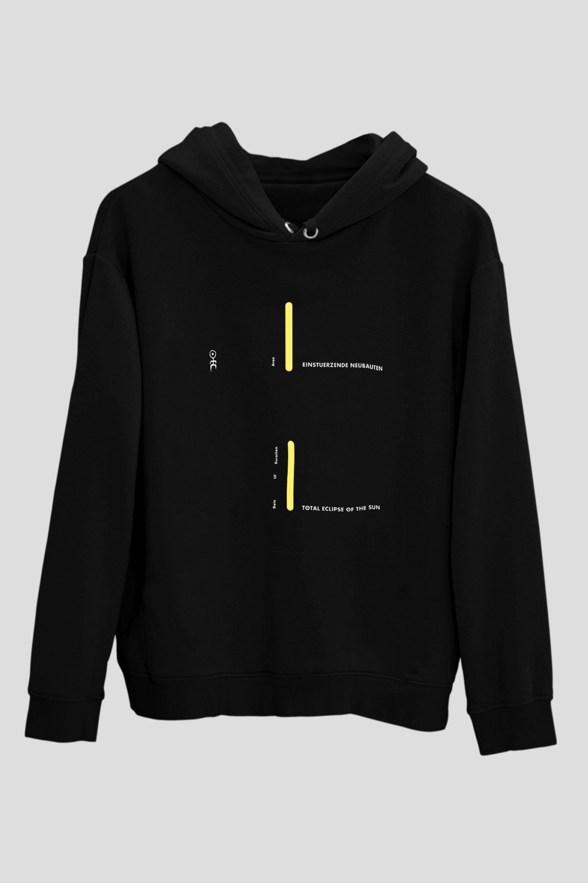 Einstürzende Neubauten Baskılı Unisex Siyah Hoodie