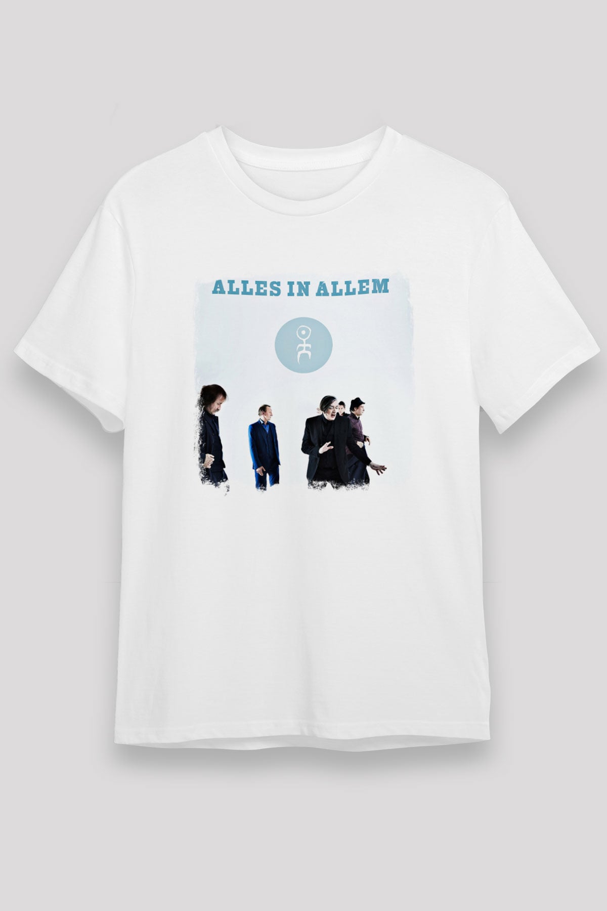 Einstürzende Neubauten Baskılı Unisex Beyaz Tişört