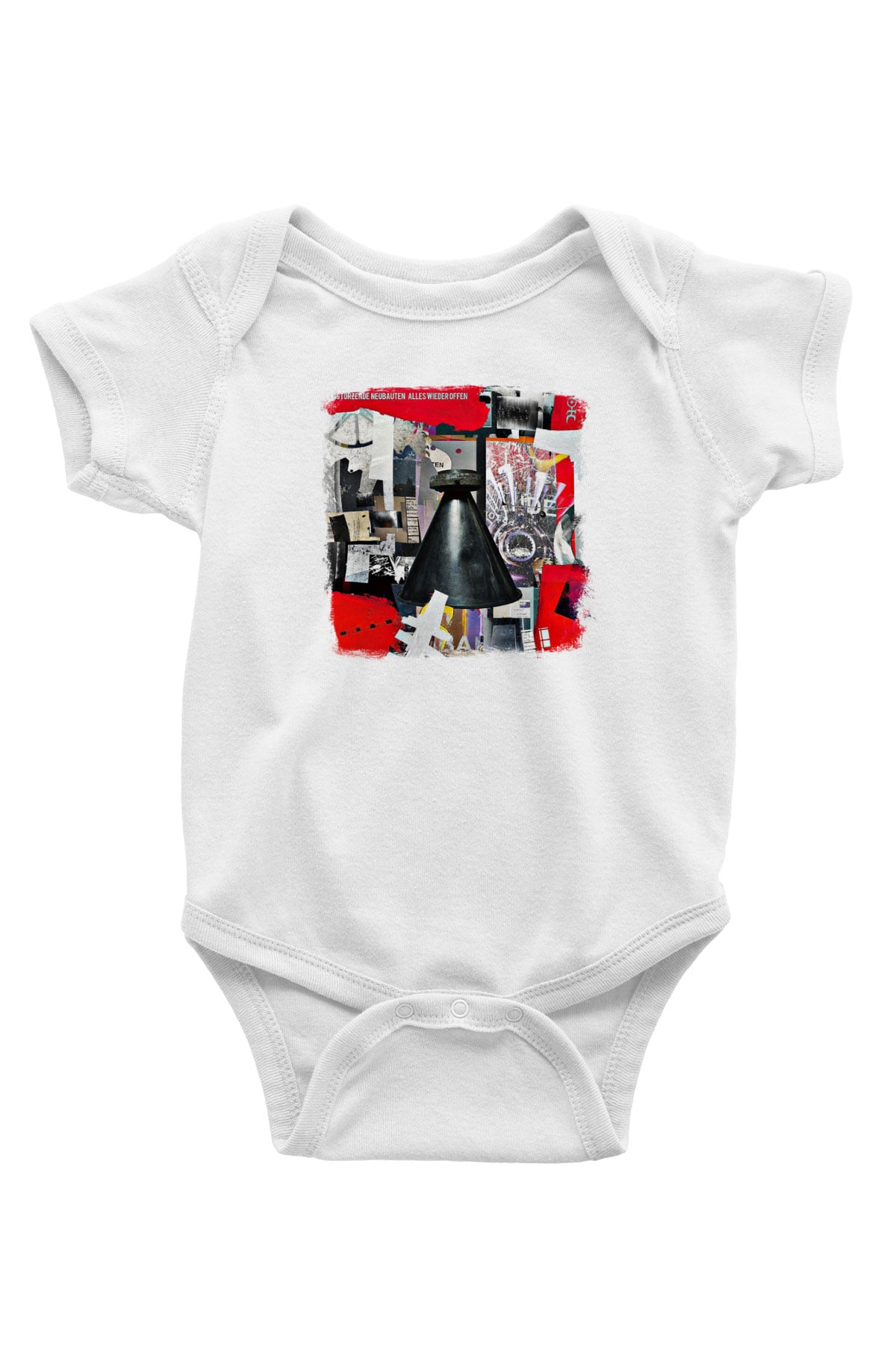 Einstürzende Neubauten Baskılı Unisex Beyaz Bebek Body - Zıbın