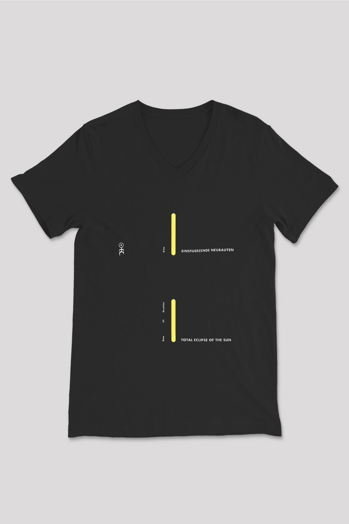 Einstürzende Neubauten Baskılı Unisex Siyah V Yaka Tişört