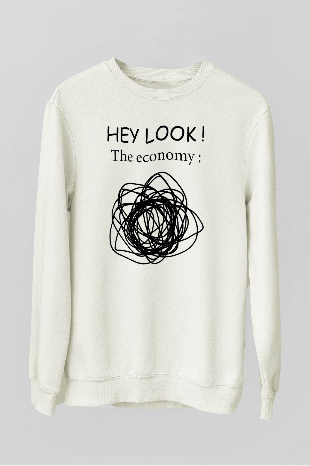 Ekonomist Beyaz Unisex Sweatshirt