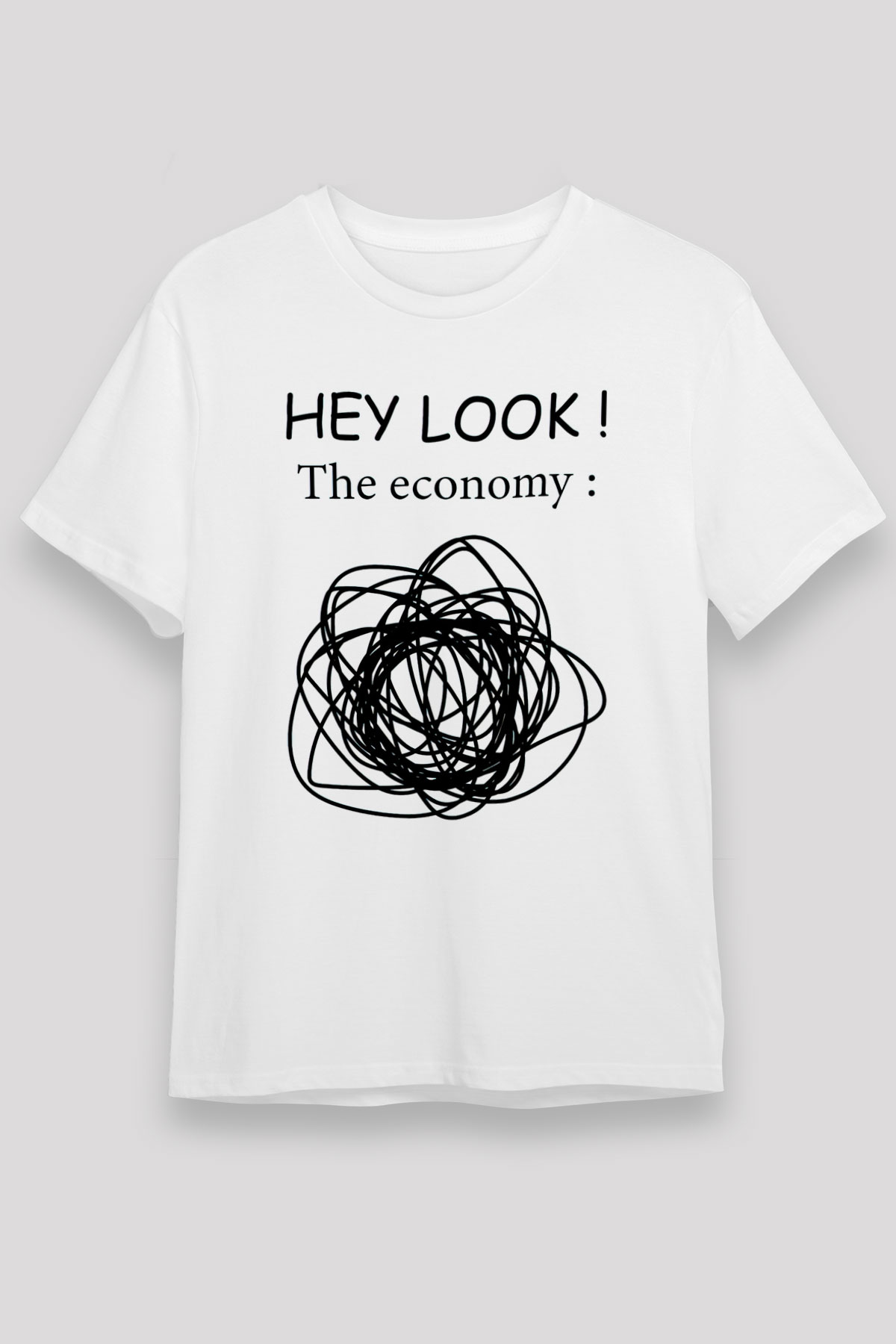 Ekonomist Beyaz Unisex Tişört T-Shirt - TişörtFabrikası