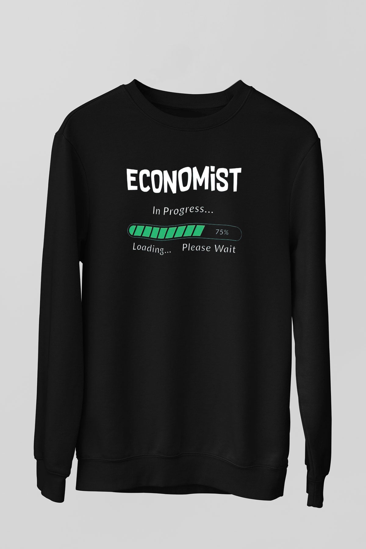 Ekonomist Siyah Unisex Sweatshirt